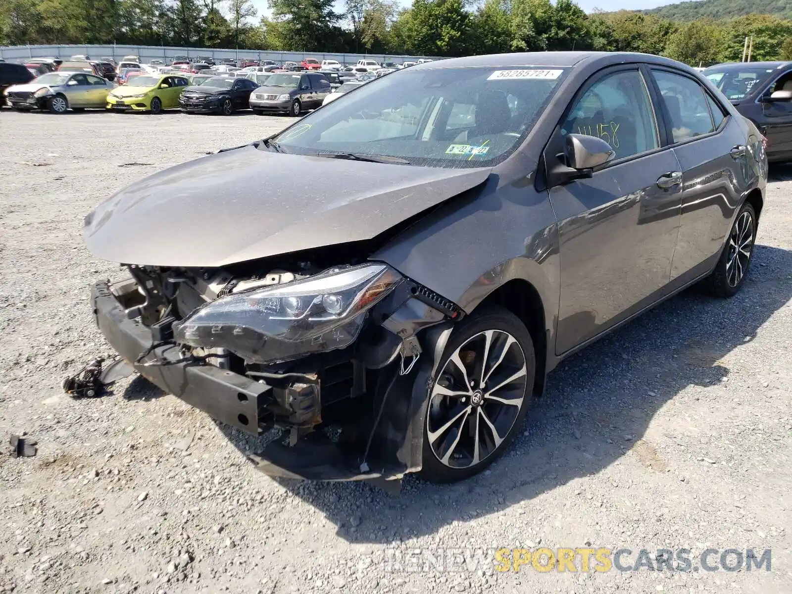 2 Photograph of a damaged car 2T1BURHE3KC178236 TOYOTA COROLLA 2019