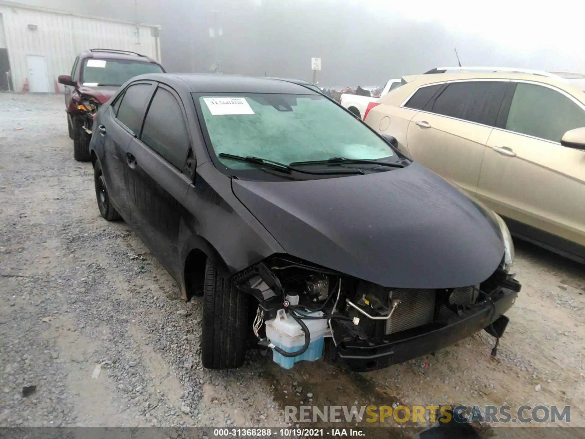 1 Photograph of a damaged car 2T1BURHE3KC178379 TOYOTA COROLLA 2019