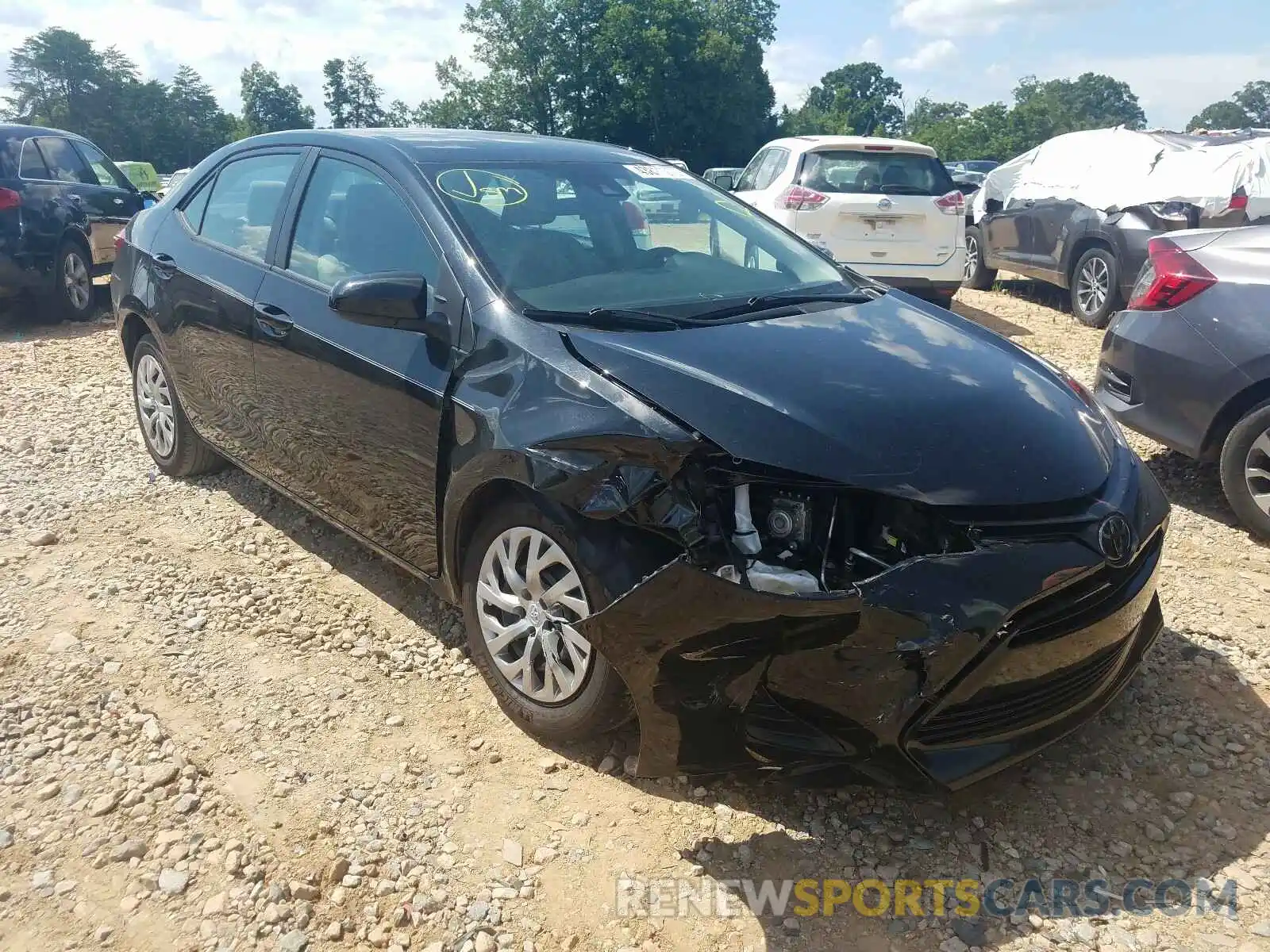 1 Photograph of a damaged car 2T1BURHE3KC178513 TOYOTA COROLLA 2019