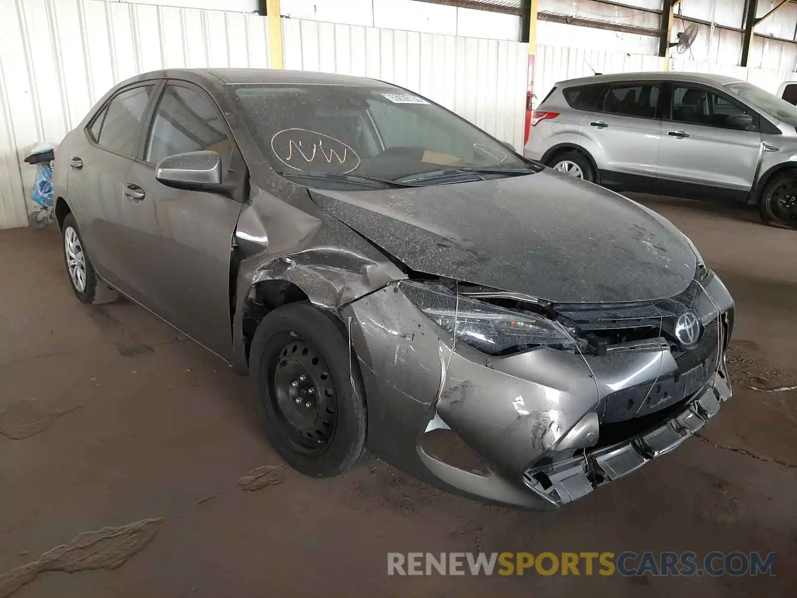 1 Photograph of a damaged car 2T1BURHE3KC178916 TOYOTA COROLLA 2019