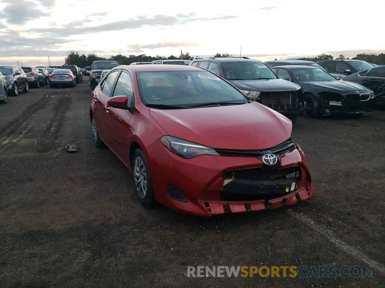 1 Photograph of a damaged car 2T1BURHE3KC179421 TOYOTA COROLLA 2019