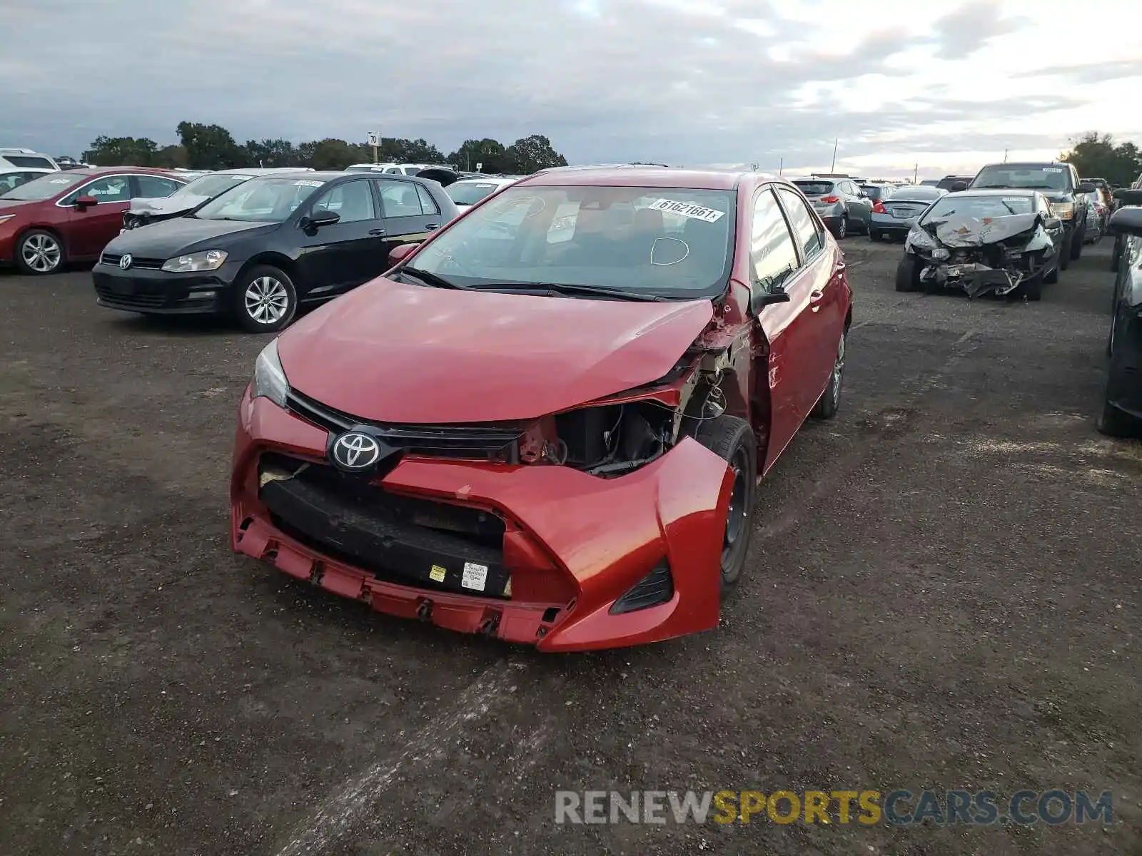 2 Photograph of a damaged car 2T1BURHE3KC179421 TOYOTA COROLLA 2019