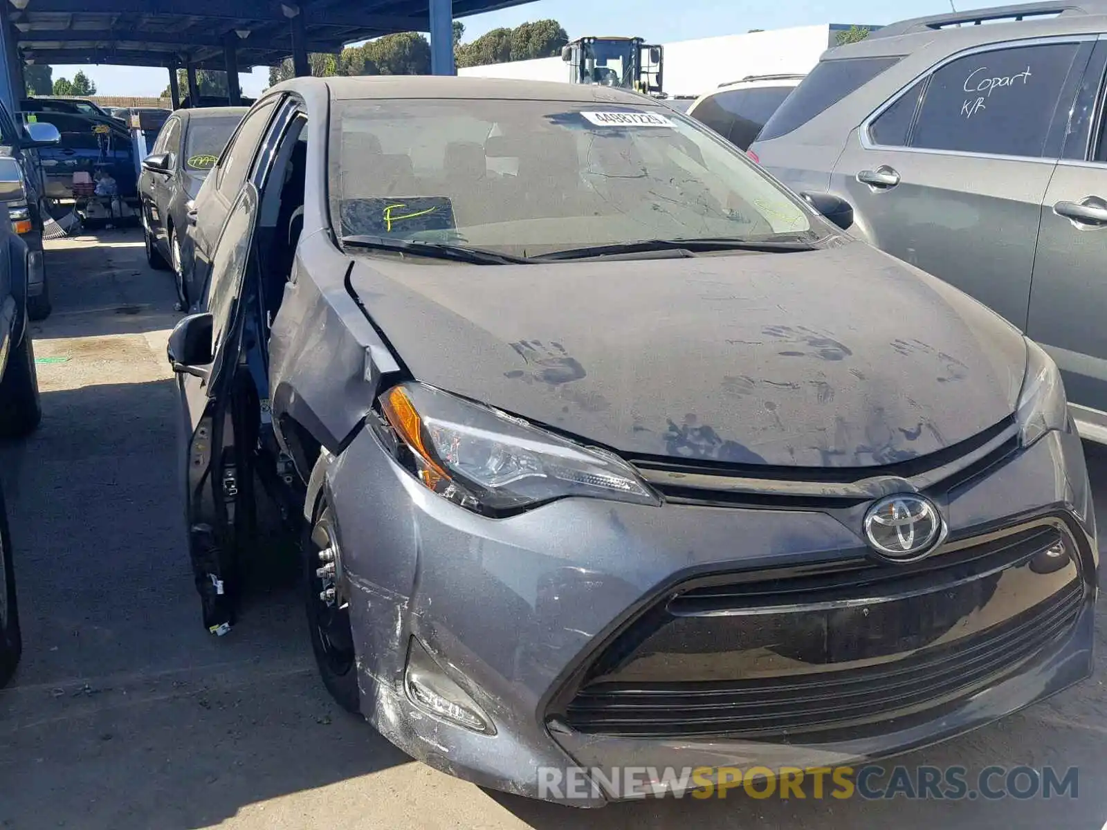 1 Photograph of a damaged car 2T1BURHE3KC179662 TOYOTA COROLLA 2019