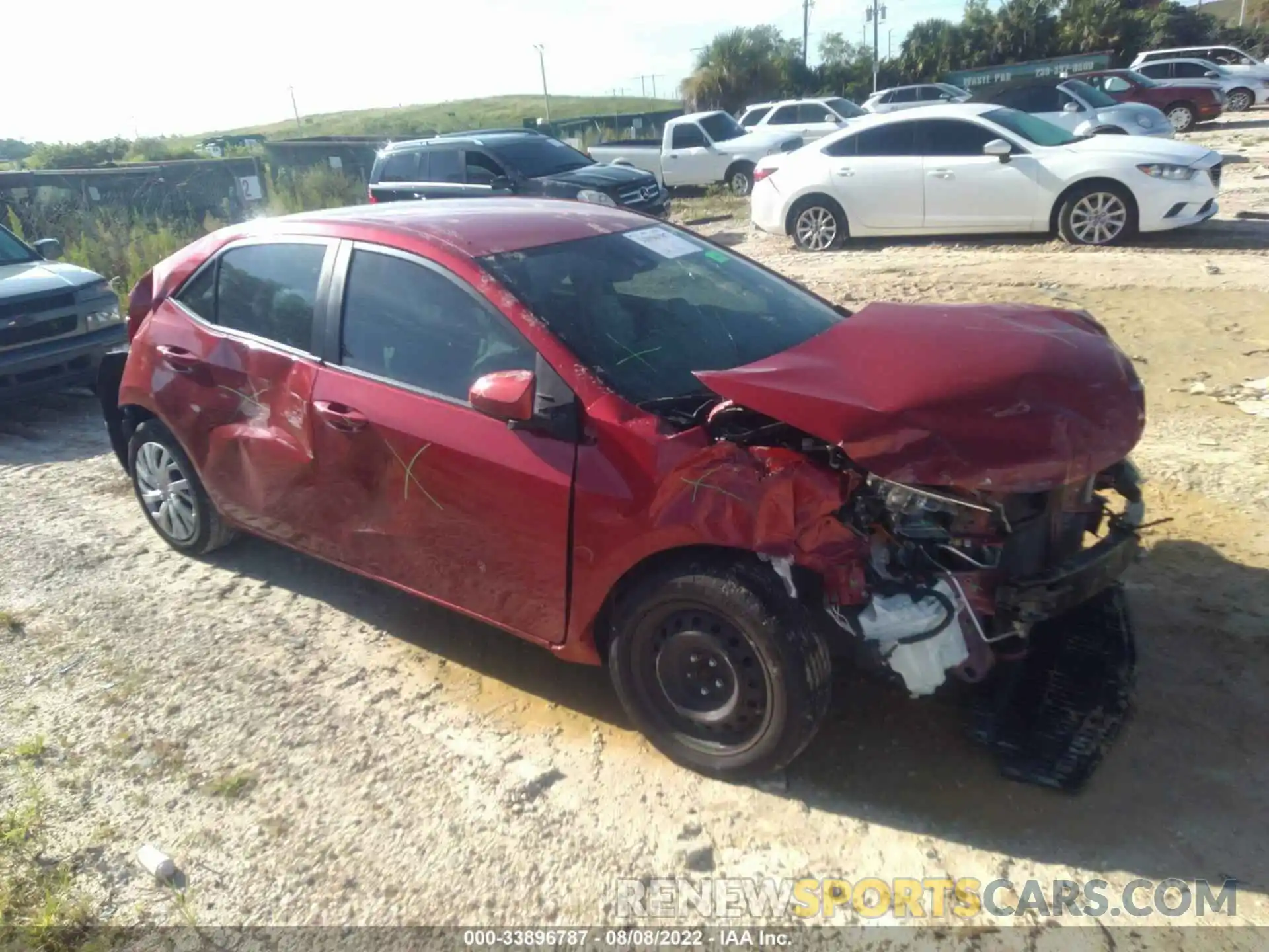 1 Photograph of a damaged car 2T1BURHE3KC180035 TOYOTA COROLLA 2019