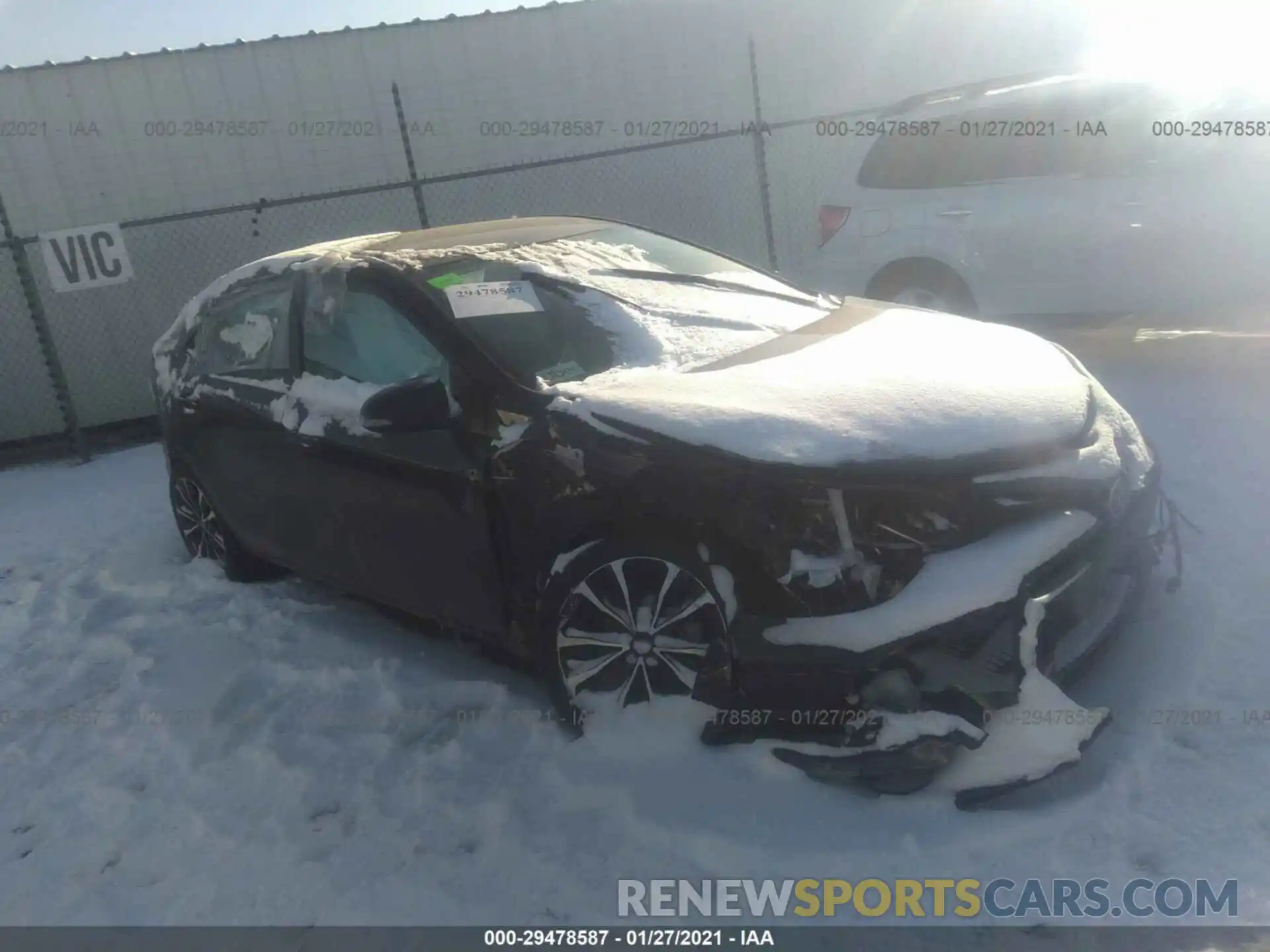 1 Photograph of a damaged car 2T1BURHE3KC180200 TOYOTA COROLLA 2019