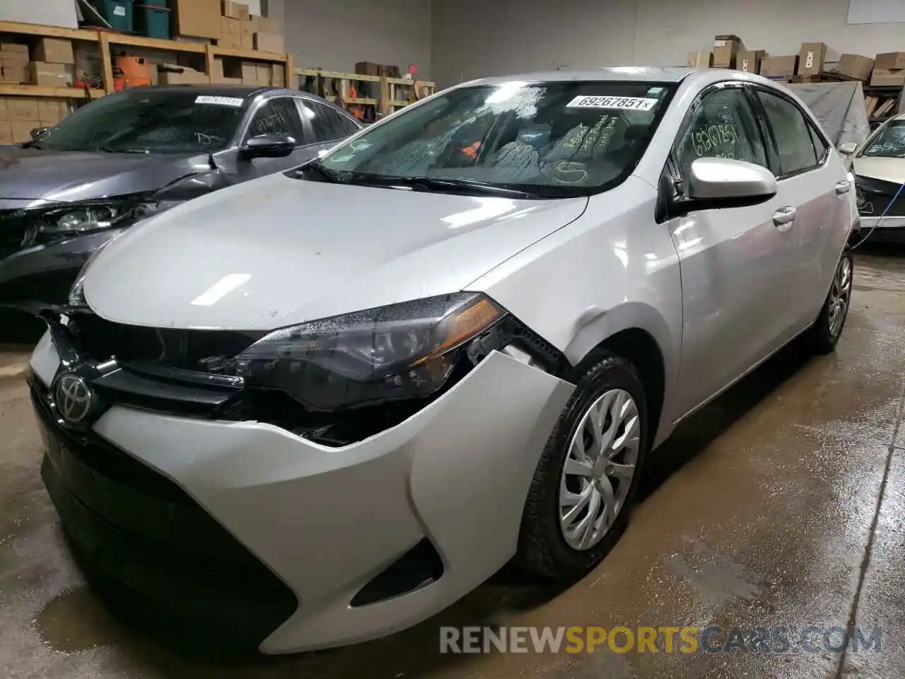 2 Photograph of a damaged car 2T1BURHE3KC180245 TOYOTA COROLLA 2019