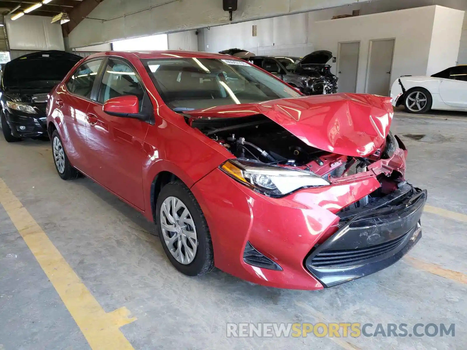 1 Photograph of a damaged car 2T1BURHE3KC180813 TOYOTA COROLLA 2019