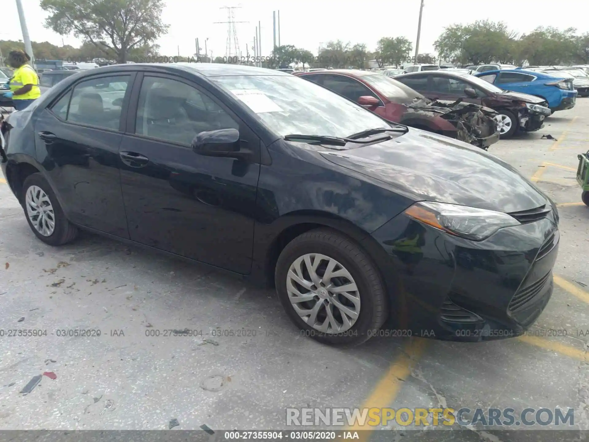 1 Photograph of a damaged car 2T1BURHE3KC180830 TOYOTA COROLLA 2019