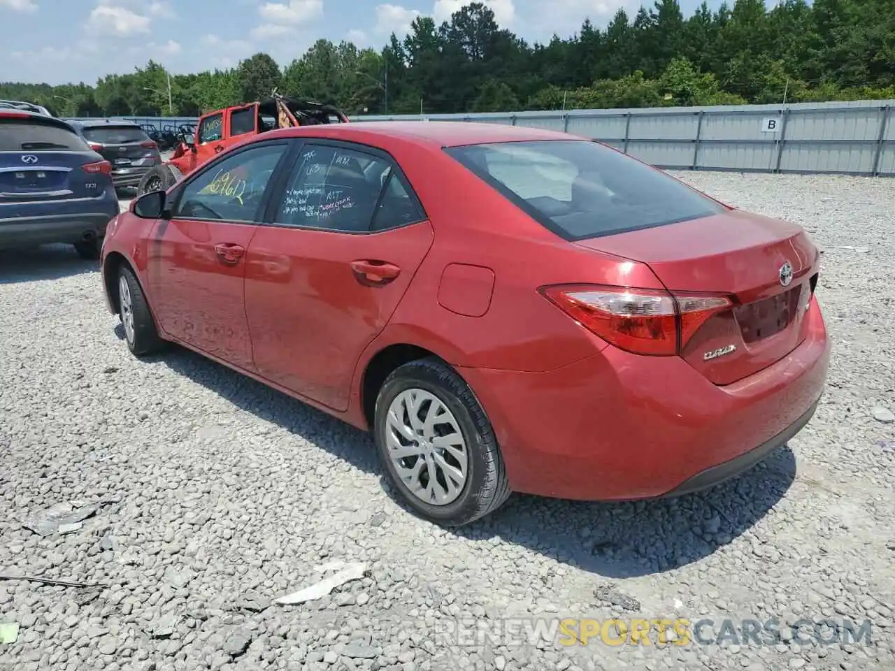 3 Photograph of a damaged car 2T1BURHE3KC180911 TOYOTA COROLLA 2019