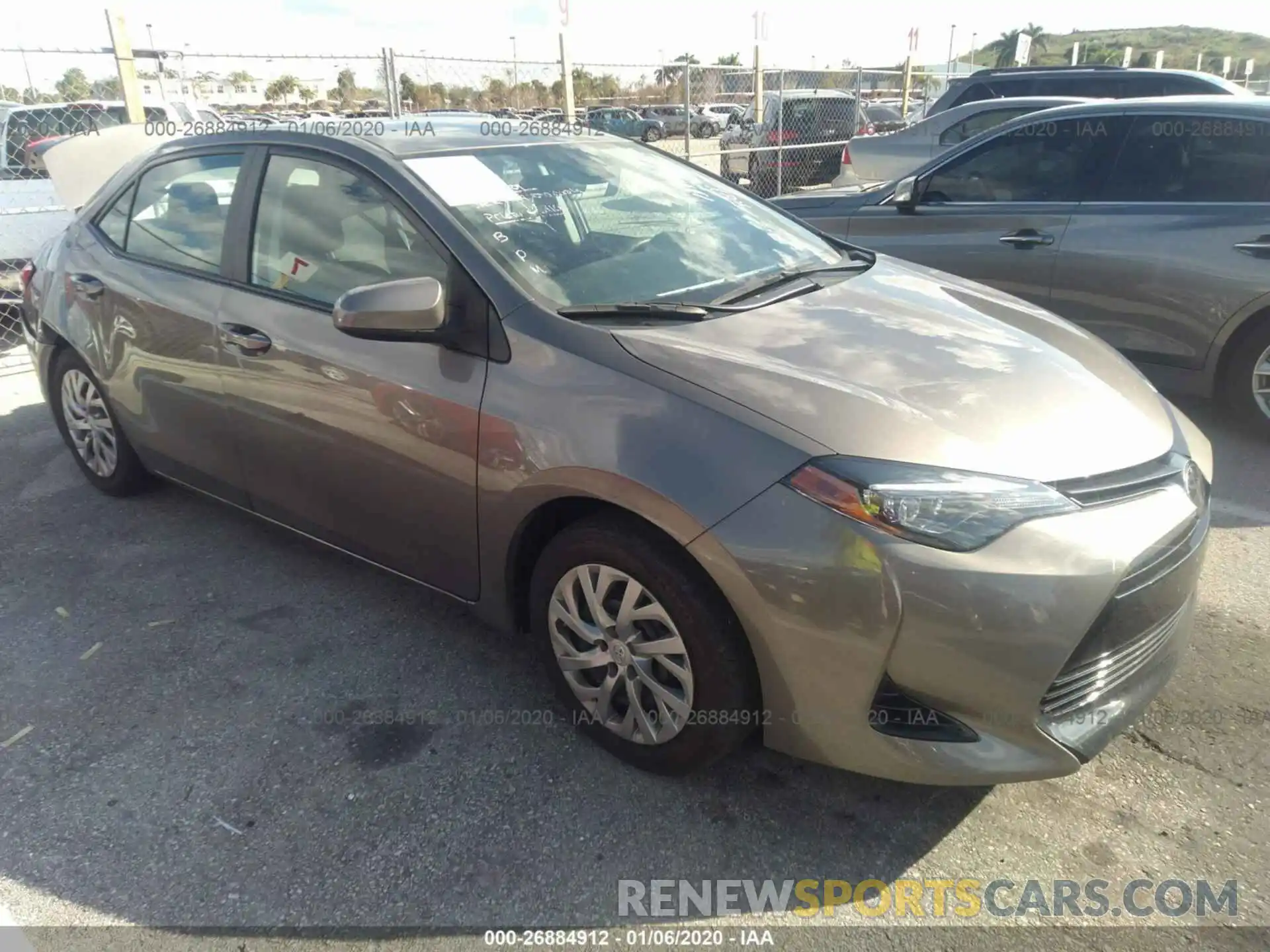 1 Photograph of a damaged car 2T1BURHE3KC181377 TOYOTA COROLLA 2019