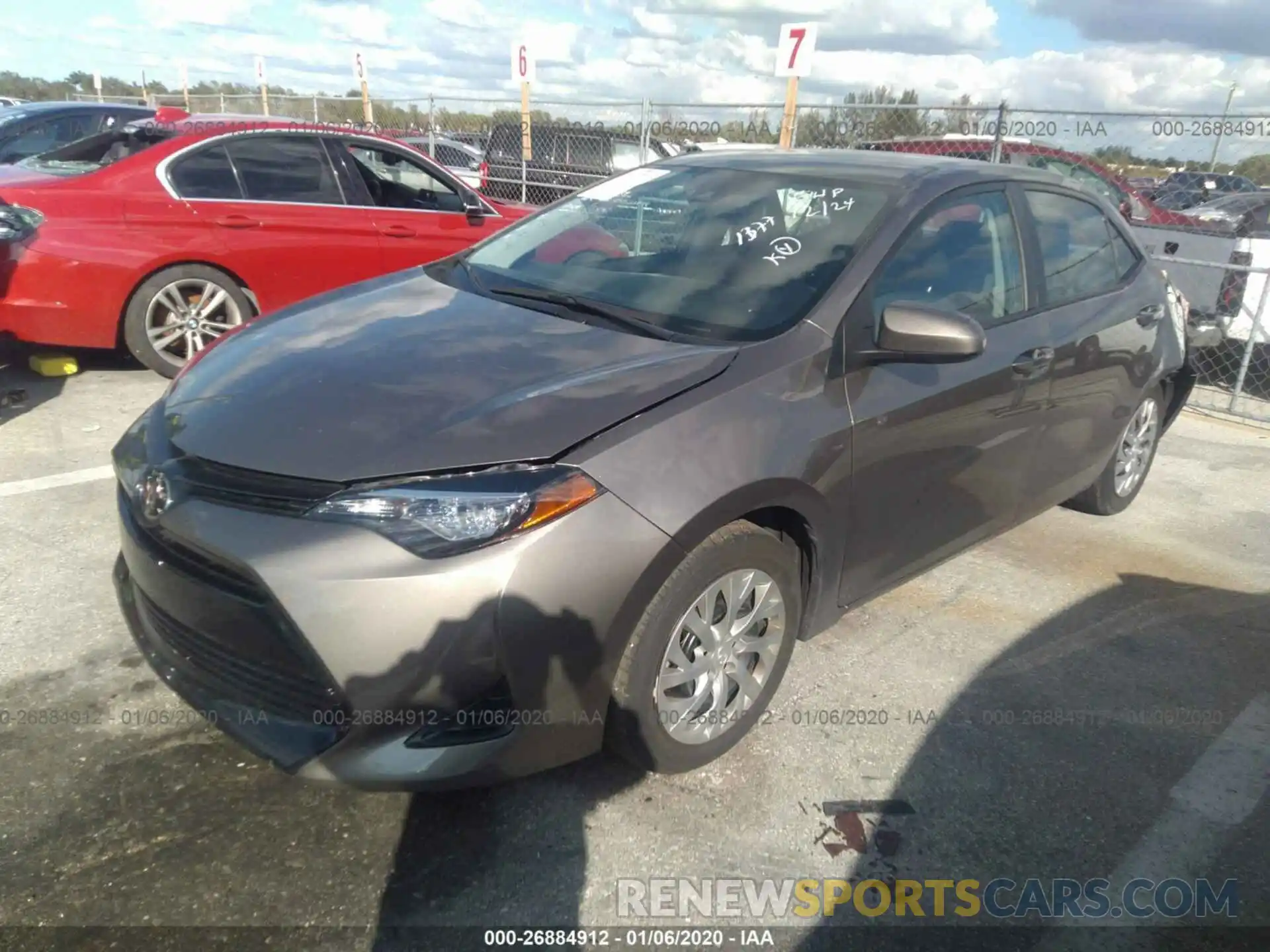 2 Photograph of a damaged car 2T1BURHE3KC181377 TOYOTA COROLLA 2019