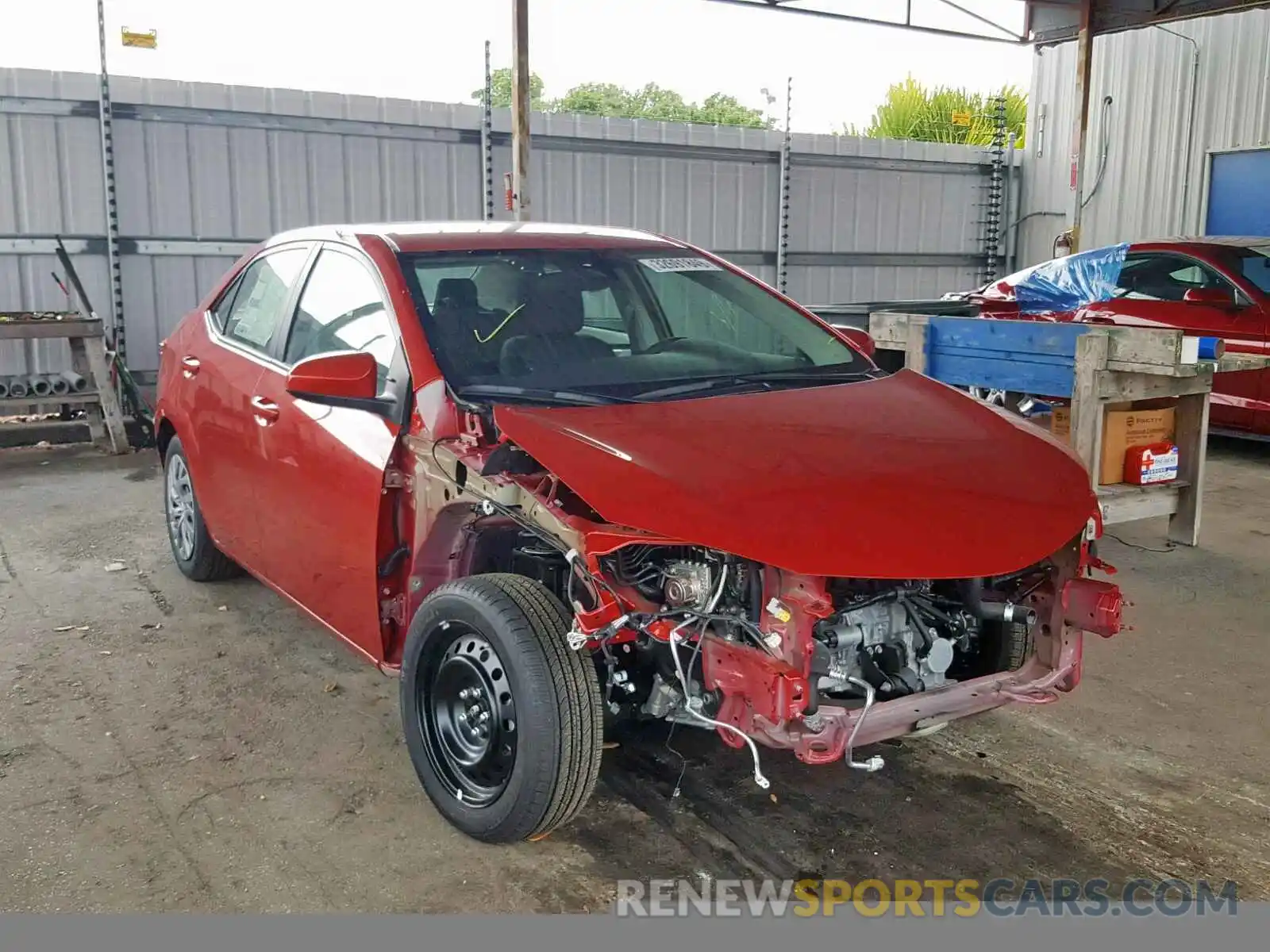 1 Photograph of a damaged car 2T1BURHE3KC181556 TOYOTA COROLLA 2019