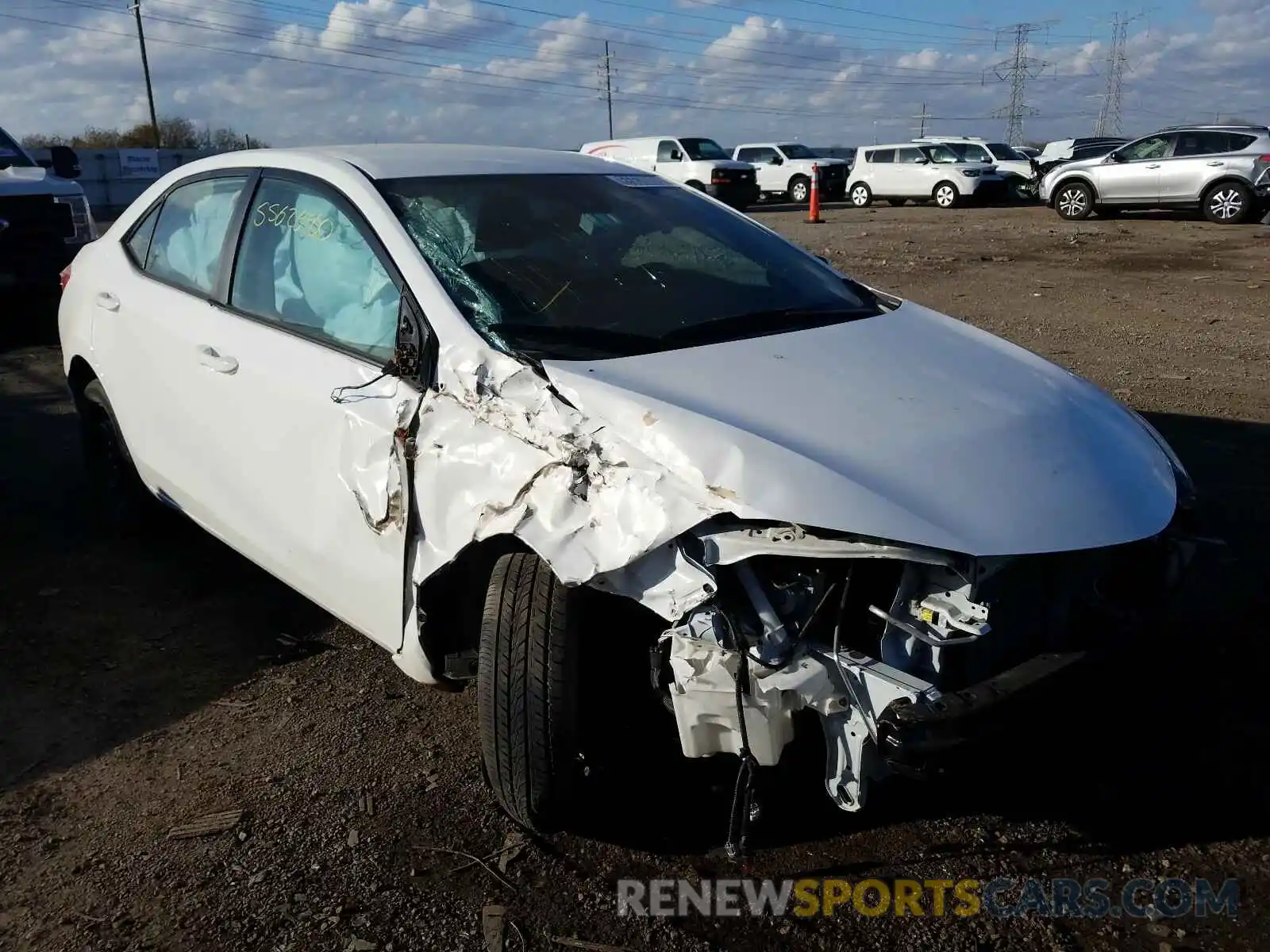 1 Photograph of a damaged car 2T1BURHE3KC181587 TOYOTA COROLLA 2019