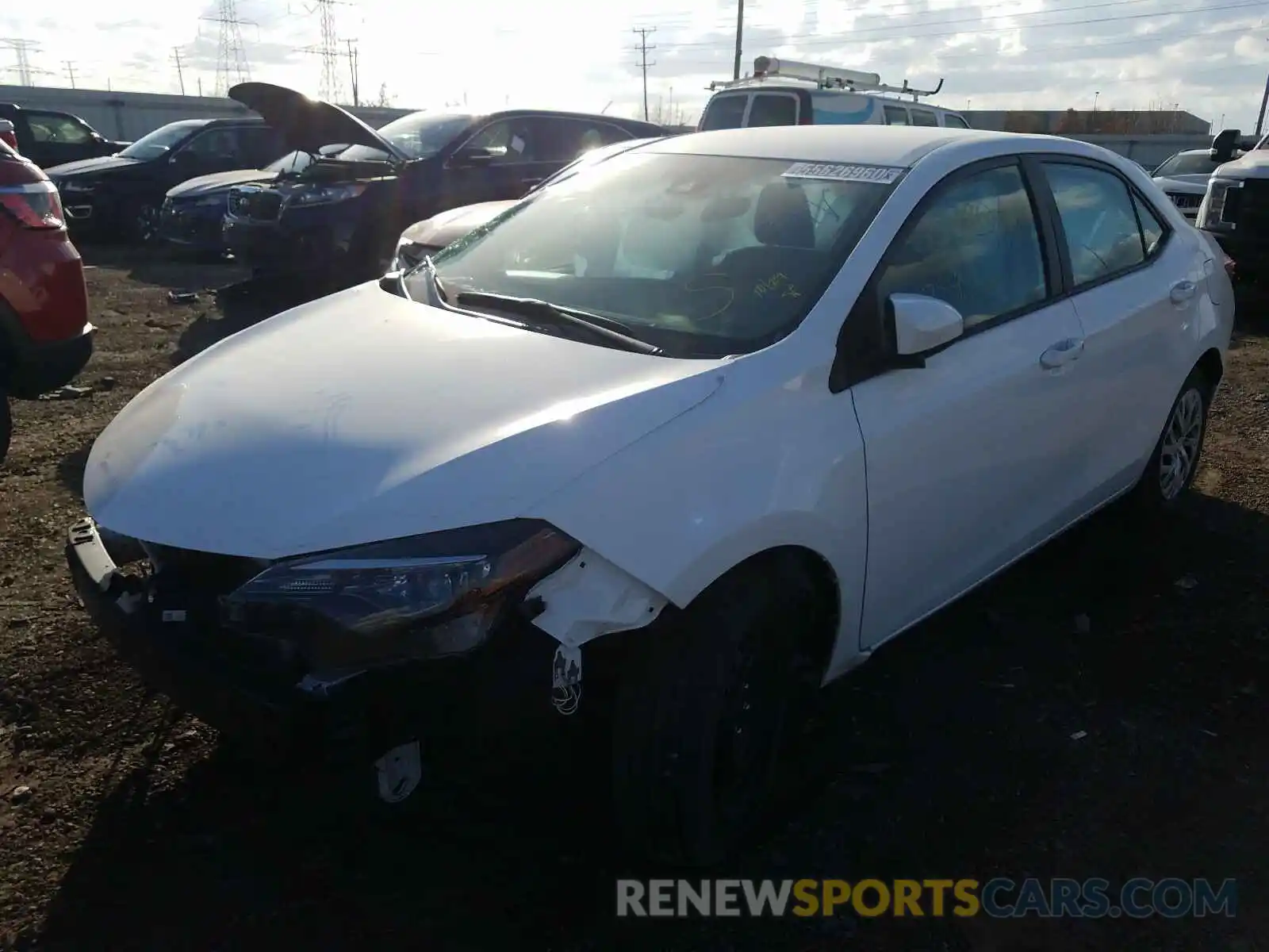 2 Photograph of a damaged car 2T1BURHE3KC181587 TOYOTA COROLLA 2019