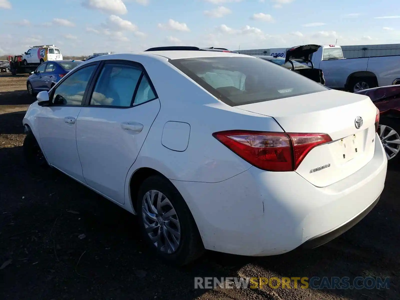 3 Photograph of a damaged car 2T1BURHE3KC181587 TOYOTA COROLLA 2019