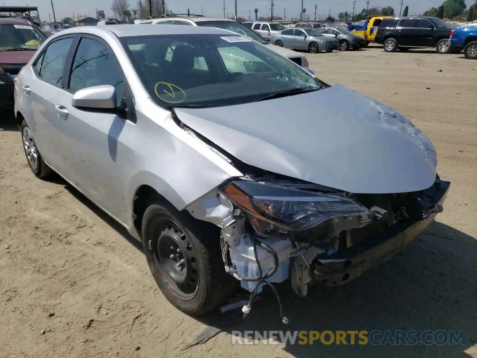 1 Photograph of a damaged car 2T1BURHE3KC182500 TOYOTA COROLLA 2019