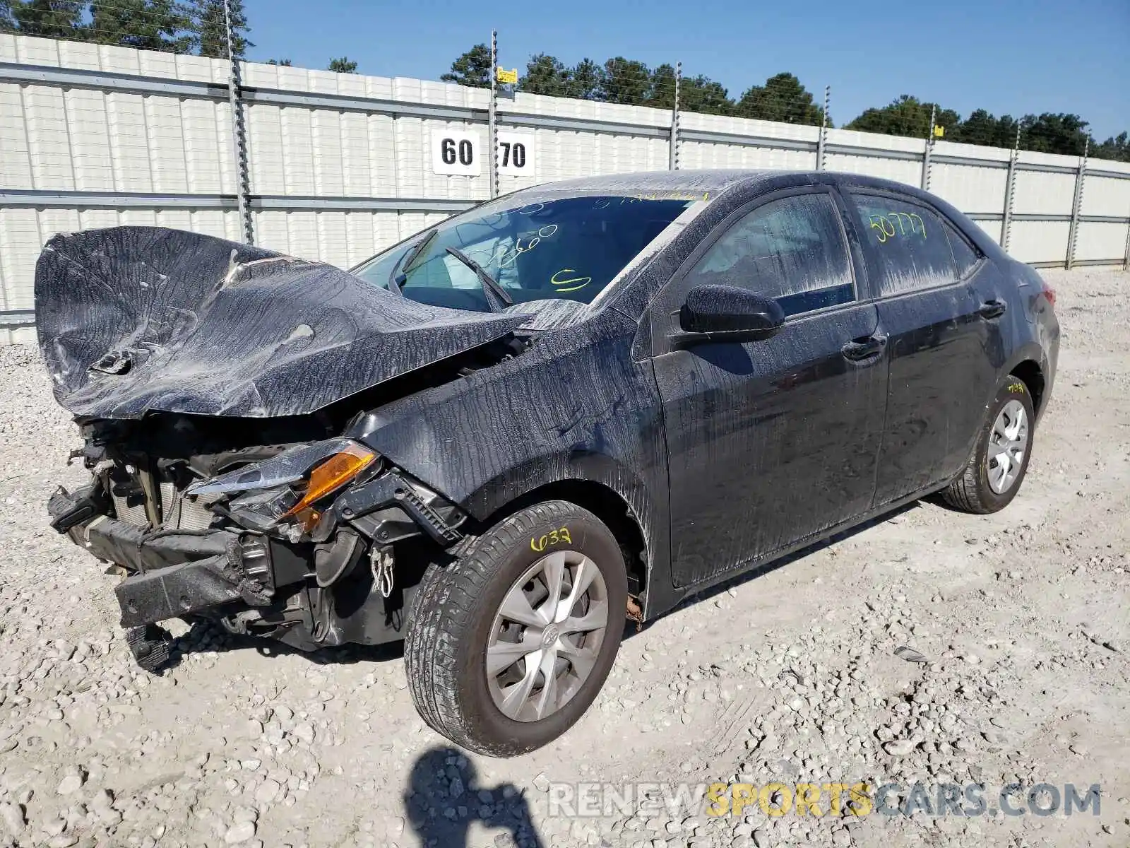 2 Photograph of a damaged car 2T1BURHE3KC182853 TOYOTA COROLLA 2019