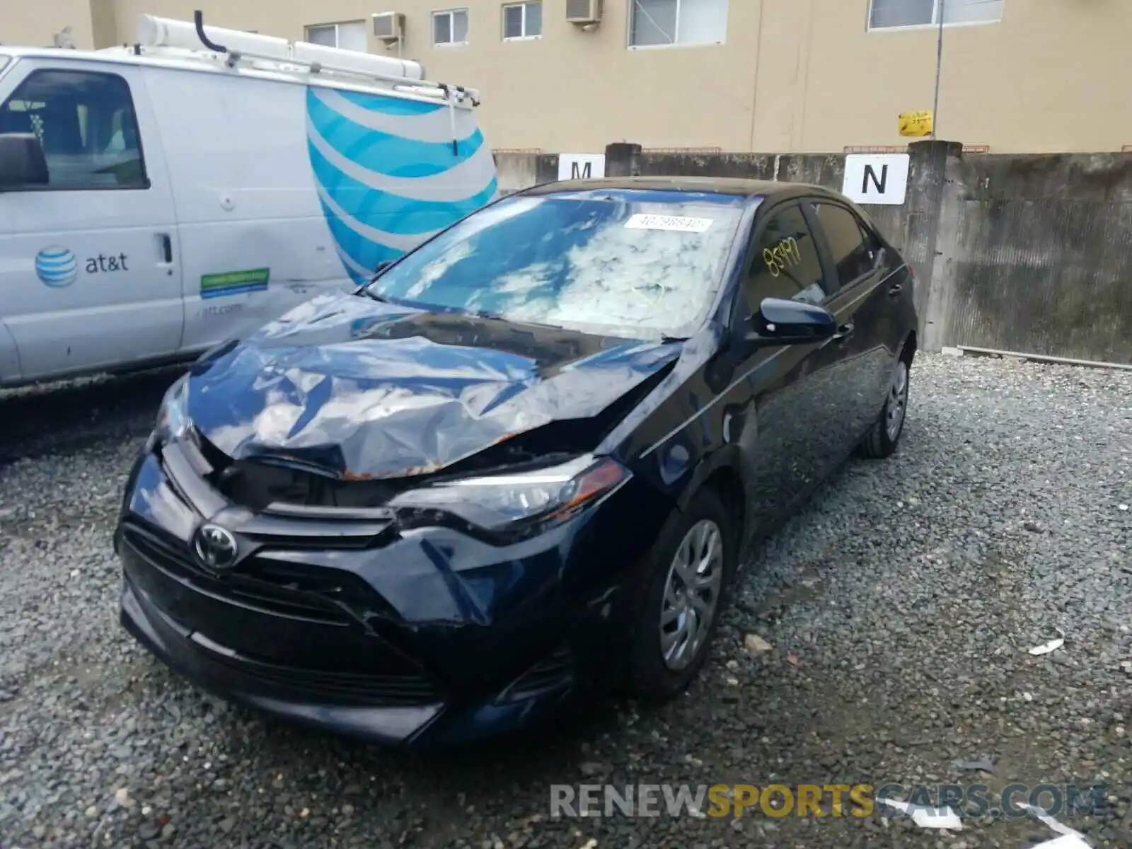 2 Photograph of a damaged car 2T1BURHE3KC182979 TOYOTA COROLLA 2019