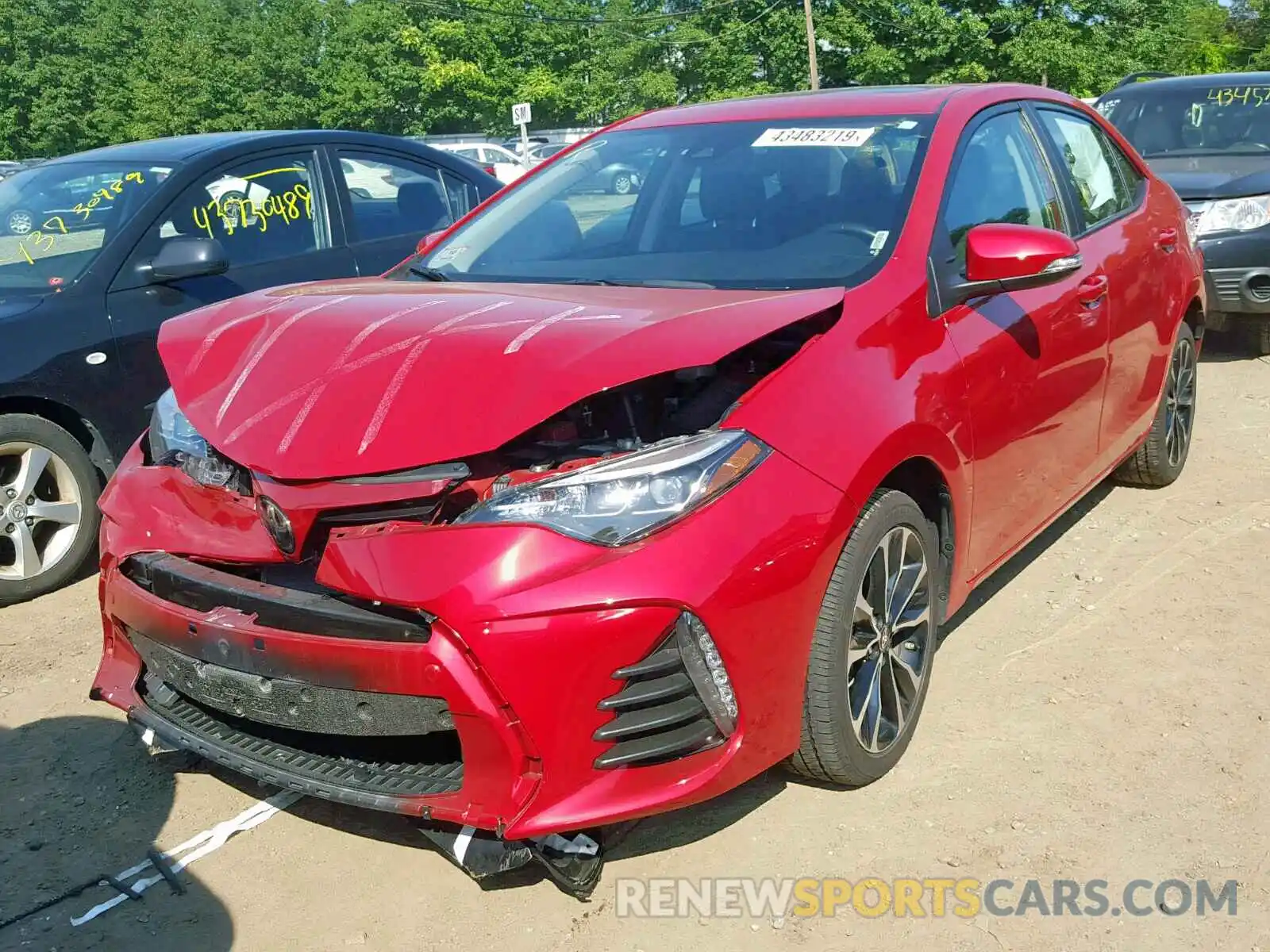 2 Photograph of a damaged car 2T1BURHE3KC183405 TOYOTA COROLLA 2019