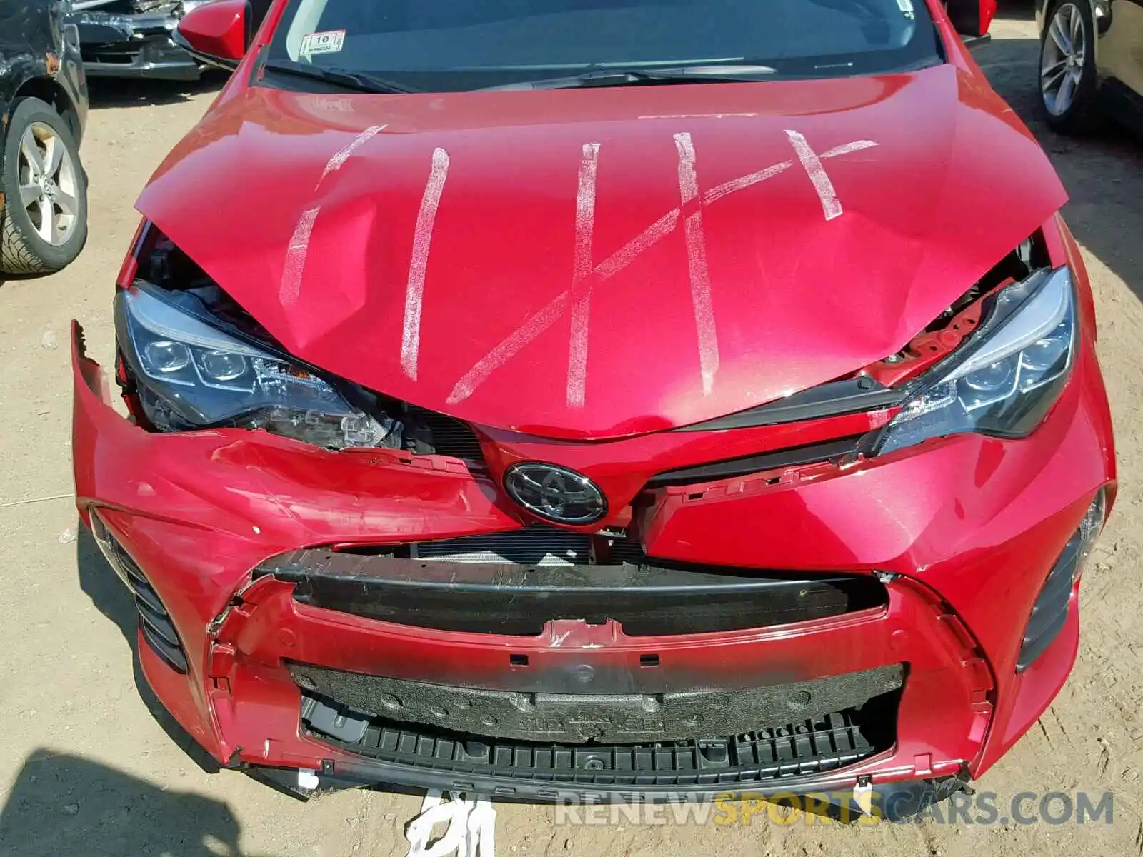 7 Photograph of a damaged car 2T1BURHE3KC183405 TOYOTA COROLLA 2019