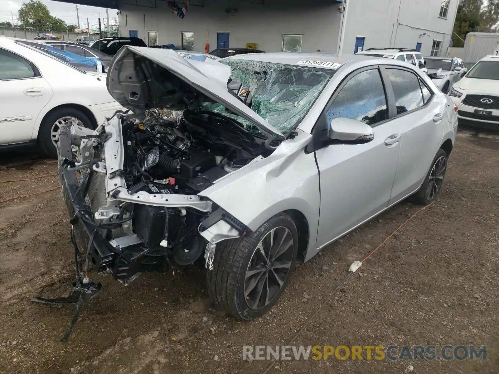 2 Photograph of a damaged car 2T1BURHE3KC183484 TOYOTA COROLLA 2019