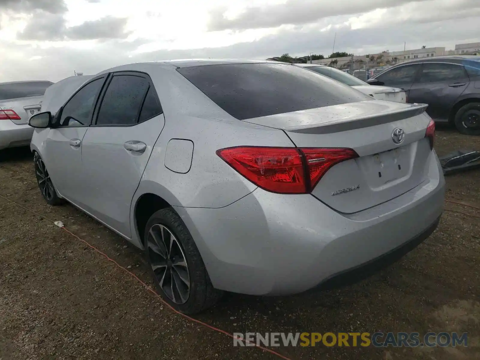 3 Photograph of a damaged car 2T1BURHE3KC183484 TOYOTA COROLLA 2019