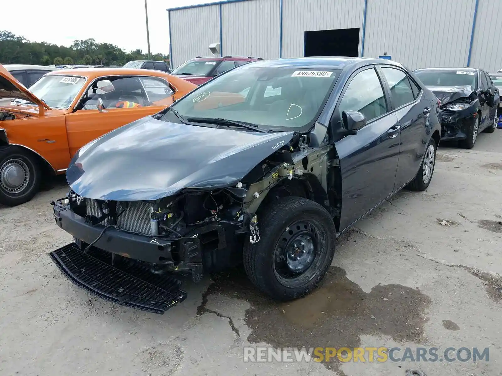 2 Photograph of a damaged car 2T1BURHE3KC183565 TOYOTA COROLLA 2019