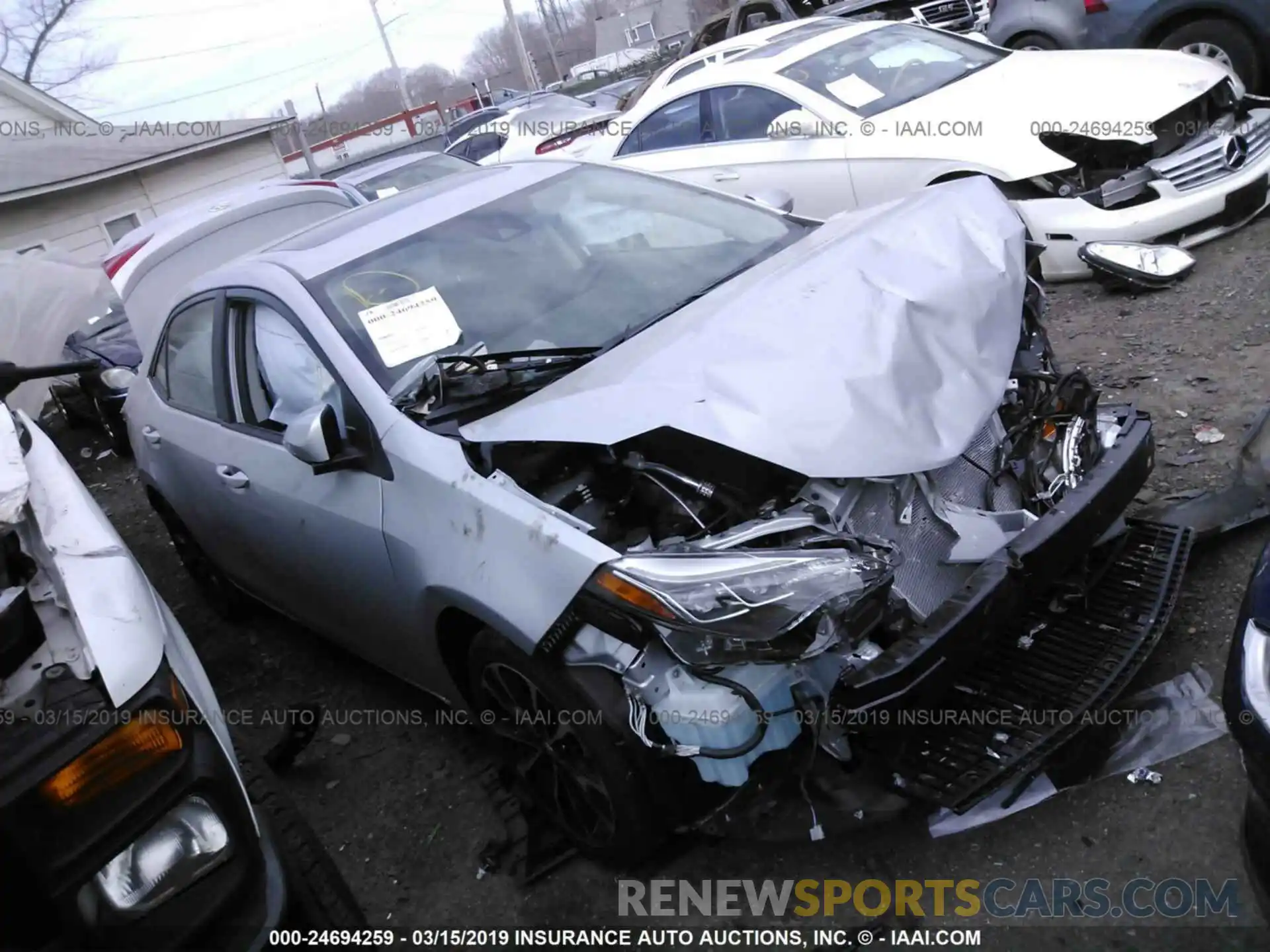 1 Photograph of a damaged car 2T1BURHE3KC183971 TOYOTA COROLLA 2019