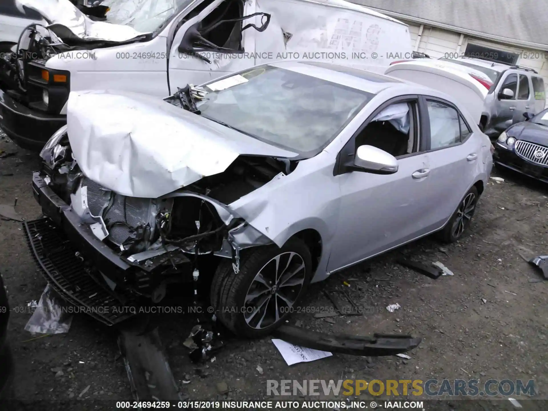 2 Photograph of a damaged car 2T1BURHE3KC183971 TOYOTA COROLLA 2019