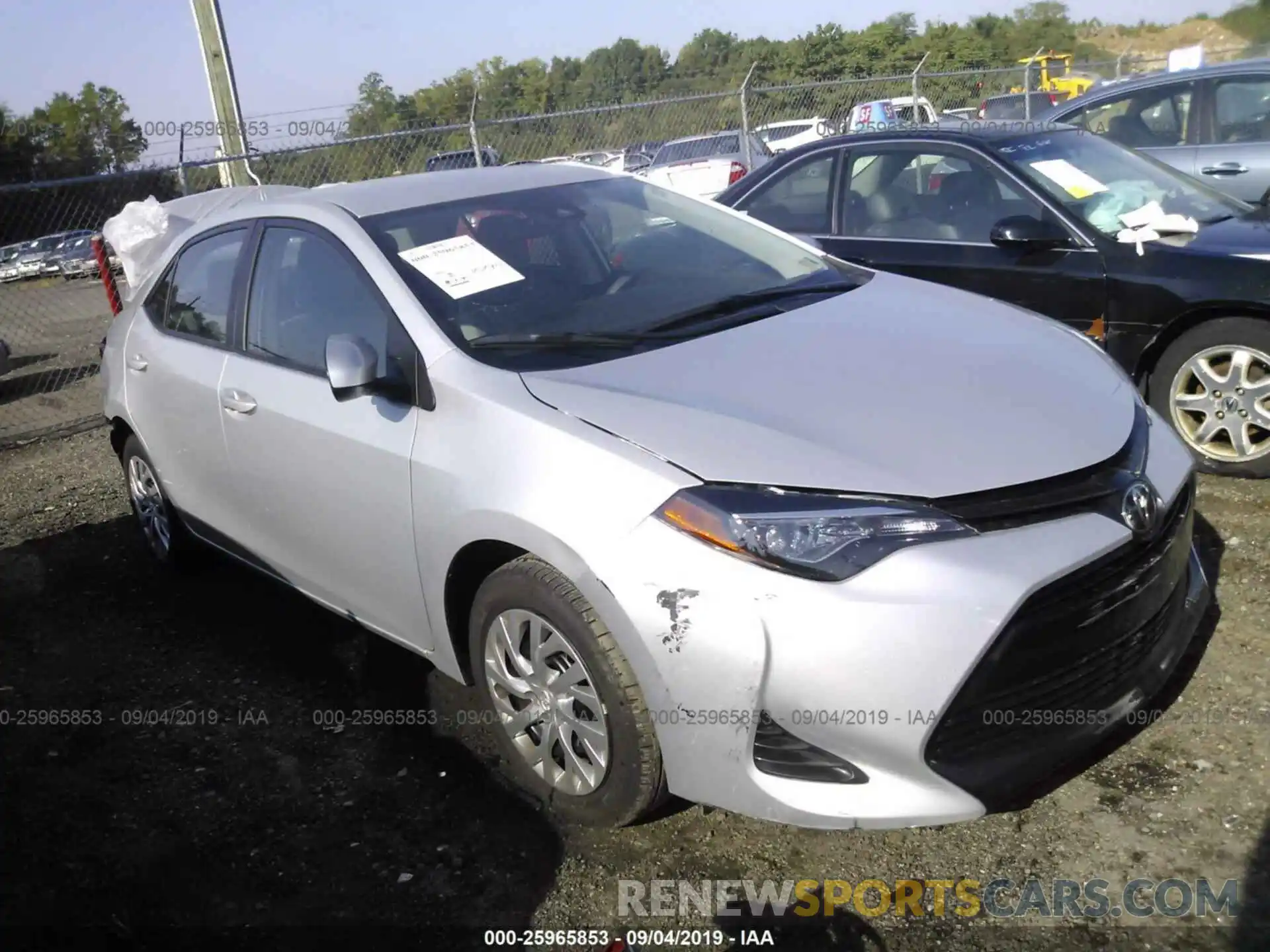 1 Photograph of a damaged car 2T1BURHE3KC184845 TOYOTA COROLLA 2019