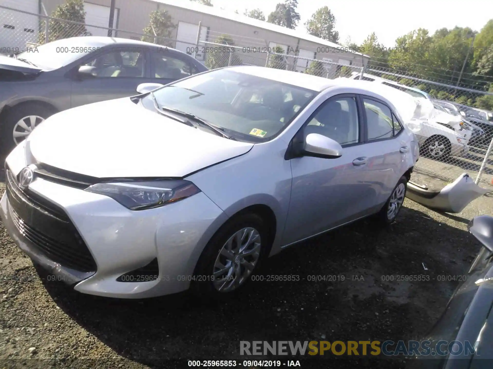 2 Photograph of a damaged car 2T1BURHE3KC184845 TOYOTA COROLLA 2019