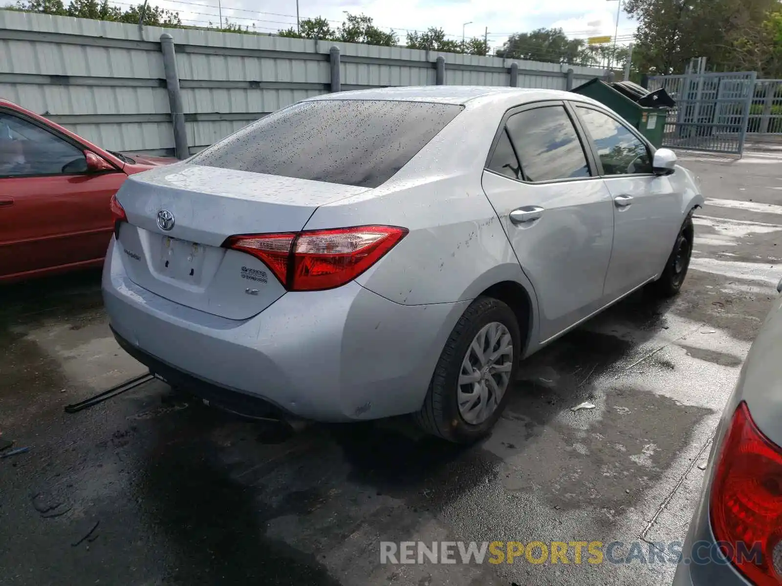 4 Photograph of a damaged car 2T1BURHE3KC185235 TOYOTA COROLLA 2019