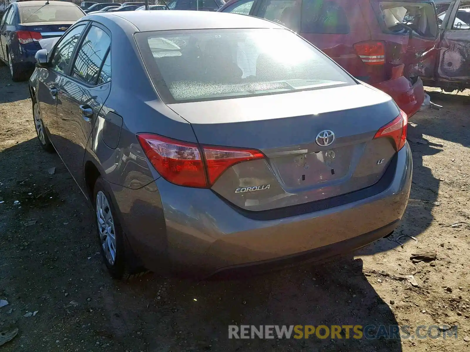 3 Photograph of a damaged car 2T1BURHE3KC185459 TOYOTA COROLLA 2019