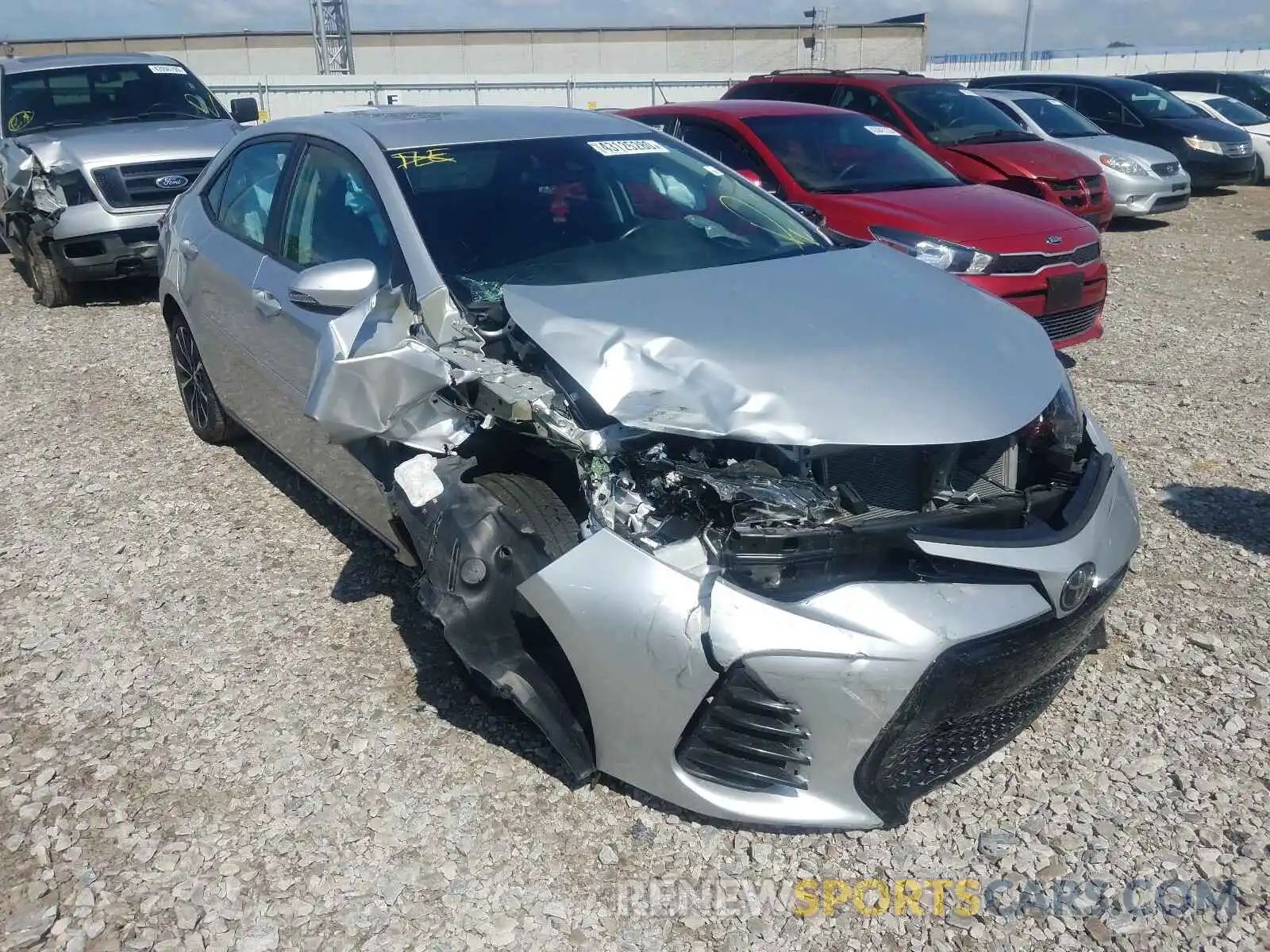 1 Photograph of a damaged car 2T1BURHE3KC185719 TOYOTA COROLLA 2019