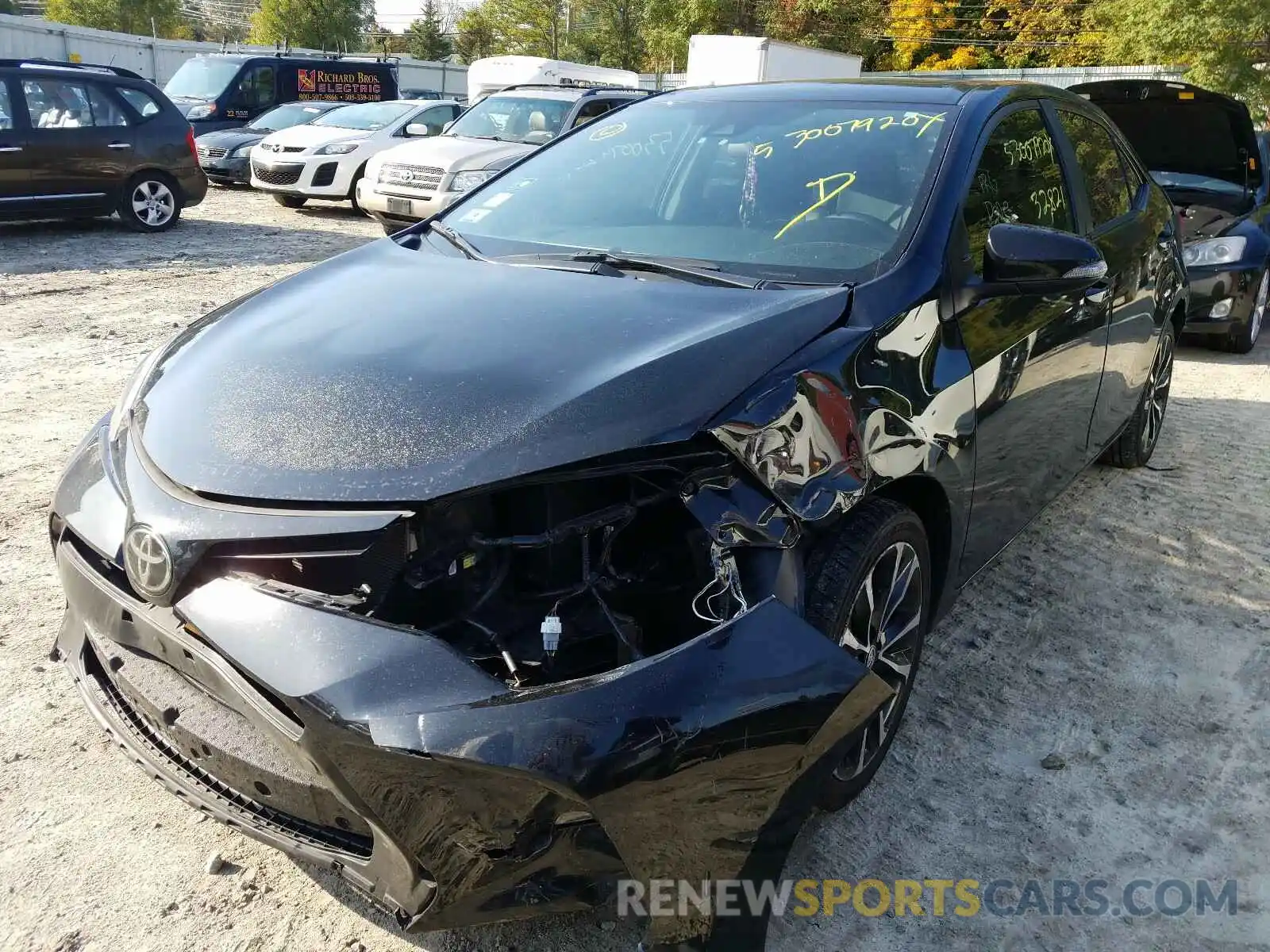 2 Photograph of a damaged car 2T1BURHE3KC187194 TOYOTA COROLLA 2019