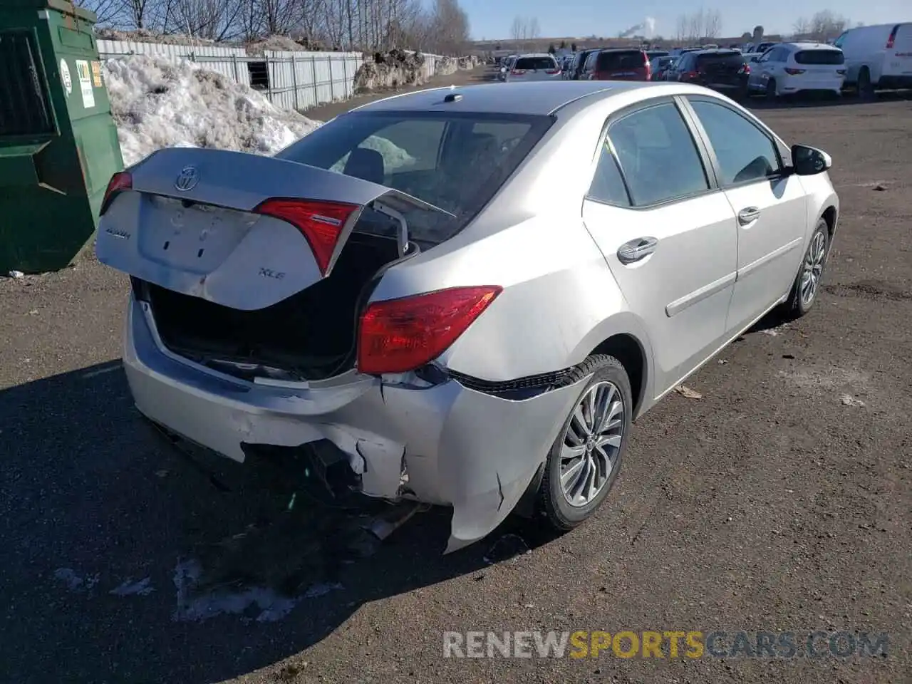 4 Photograph of a damaged car 2T1BURHE3KC187373 TOYOTA COROLLA 2019