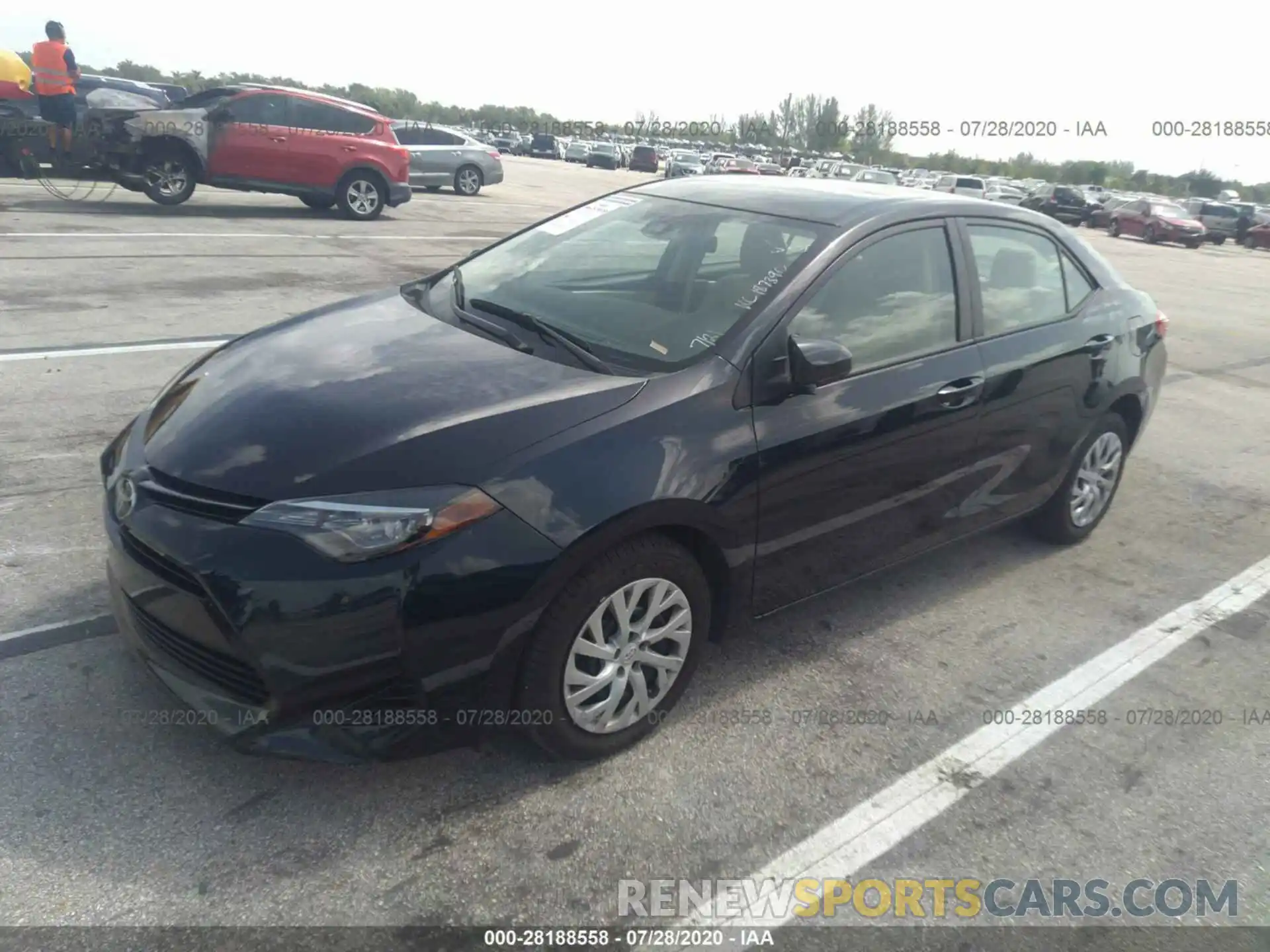 2 Photograph of a damaged car 2T1BURHE3KC187390 TOYOTA COROLLA 2019