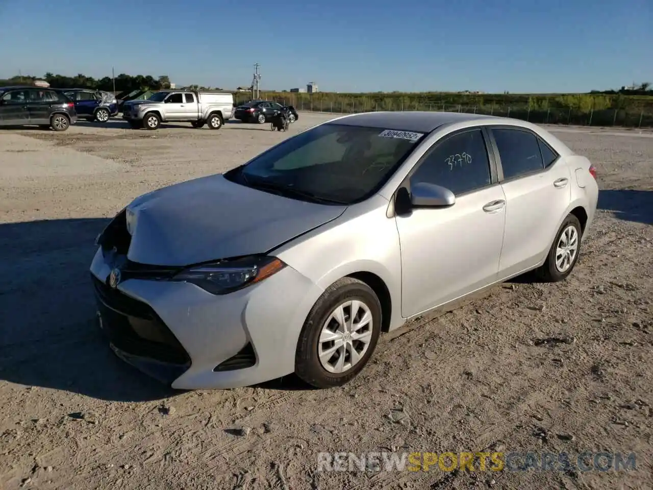 2 Photograph of a damaged car 2T1BURHE3KC188166 TOYOTA COROLLA 2019