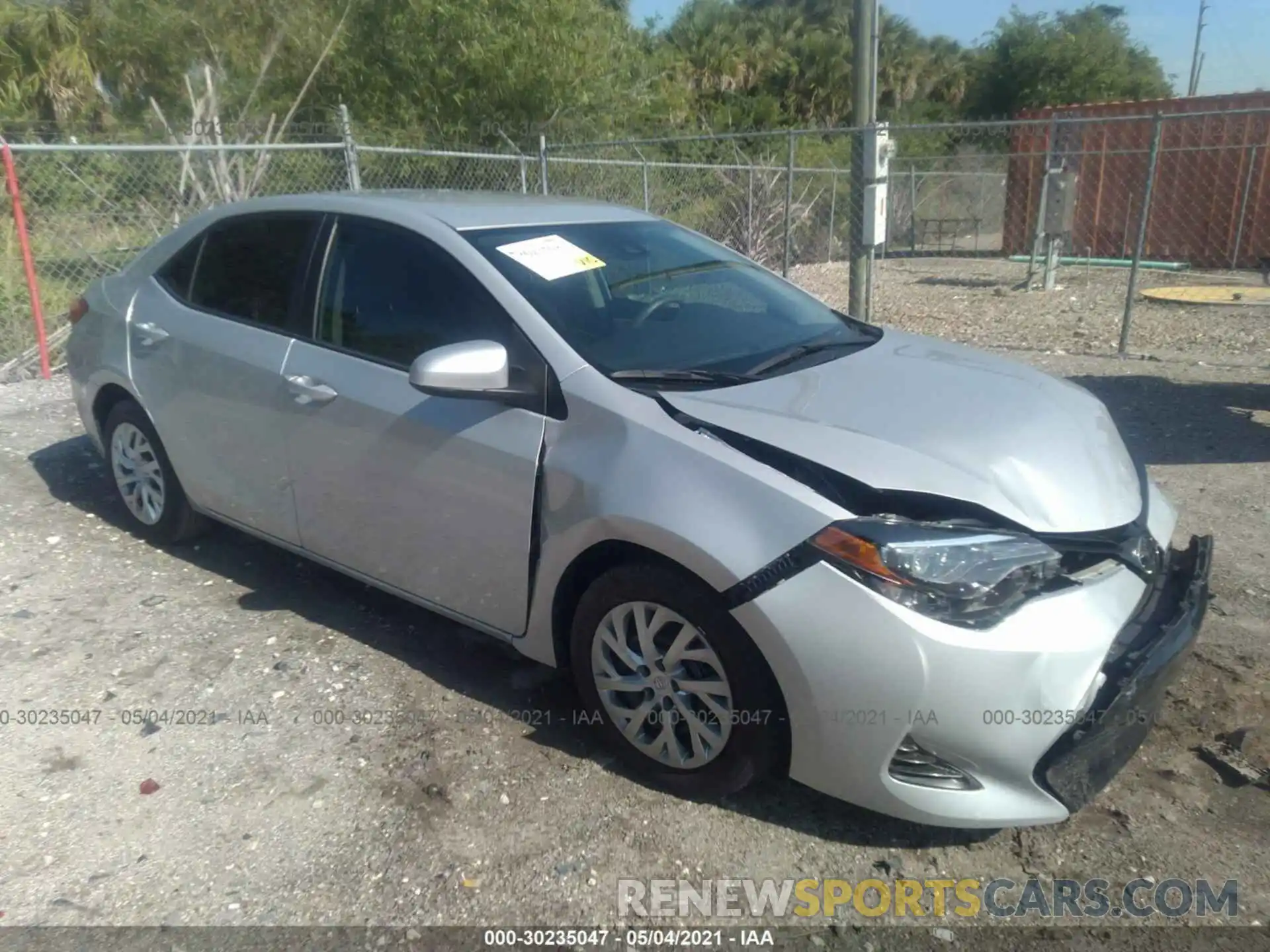 1 Photograph of a damaged car 2T1BURHE3KC188748 TOYOTA COROLLA 2019