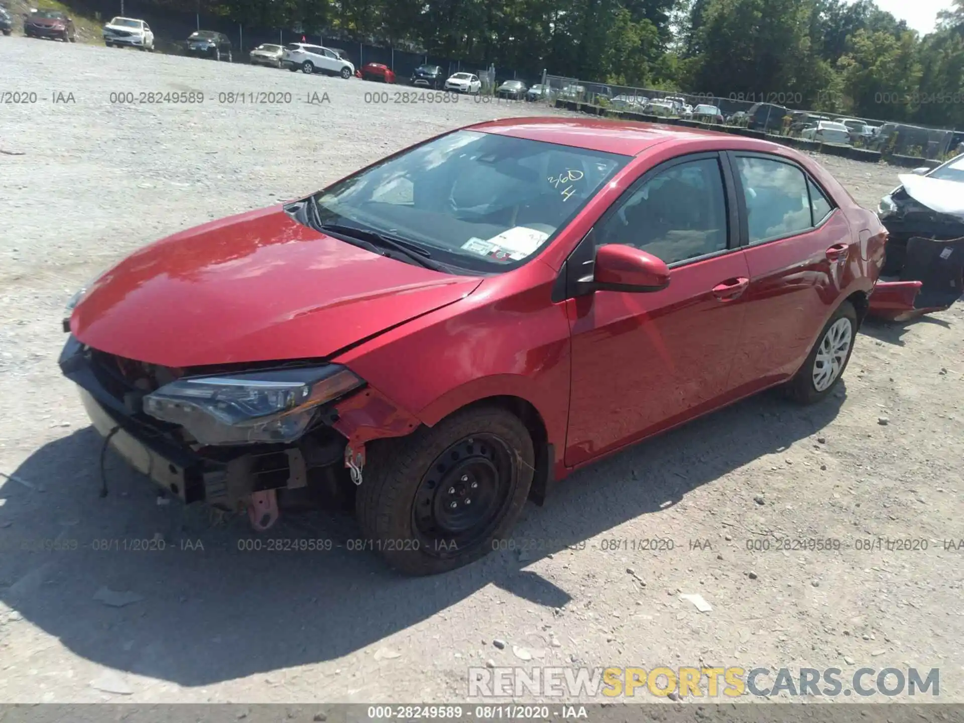 2 Photograph of a damaged car 2T1BURHE3KC189186 TOYOTA COROLLA 2019