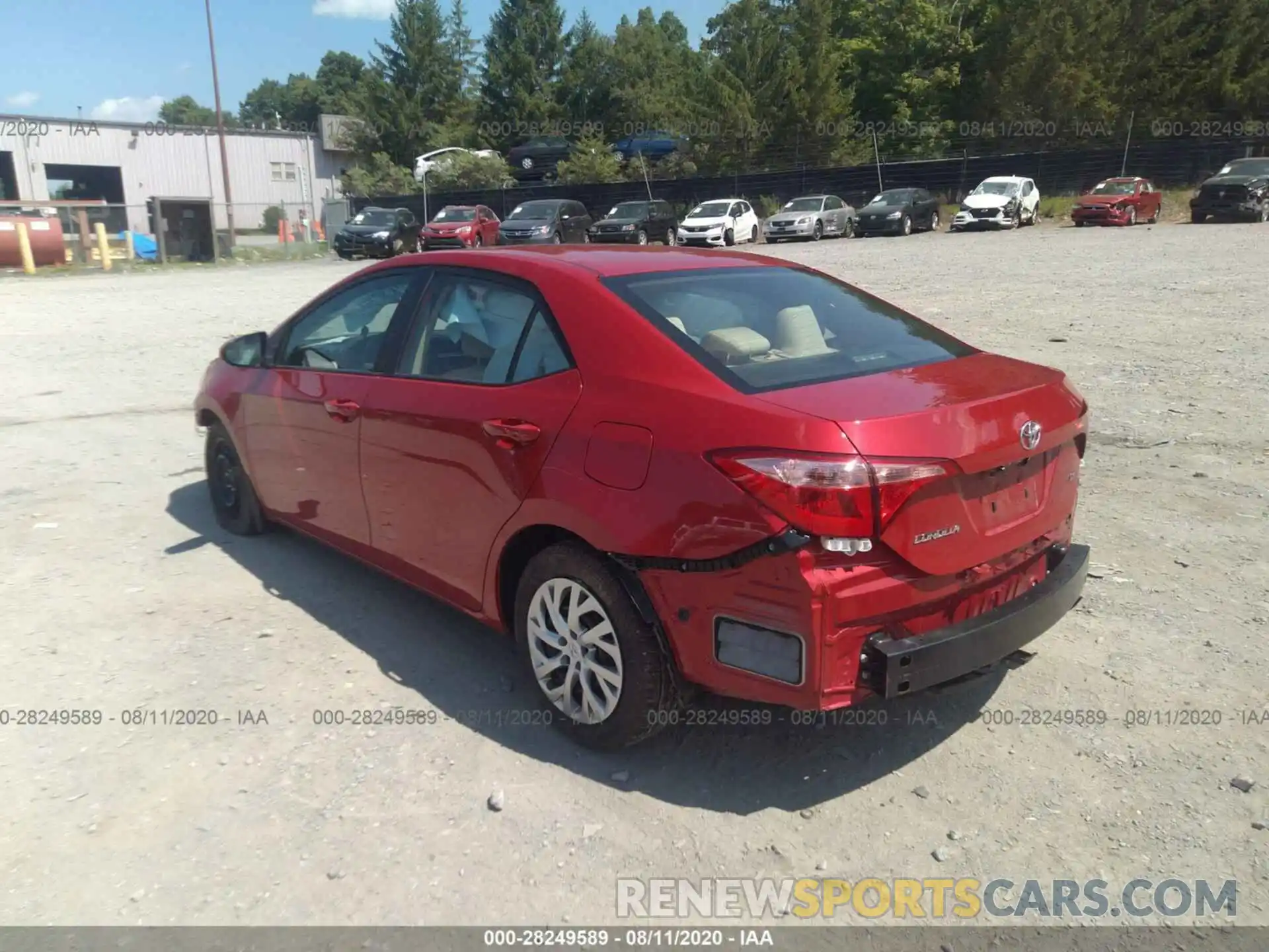 3 Photograph of a damaged car 2T1BURHE3KC189186 TOYOTA COROLLA 2019