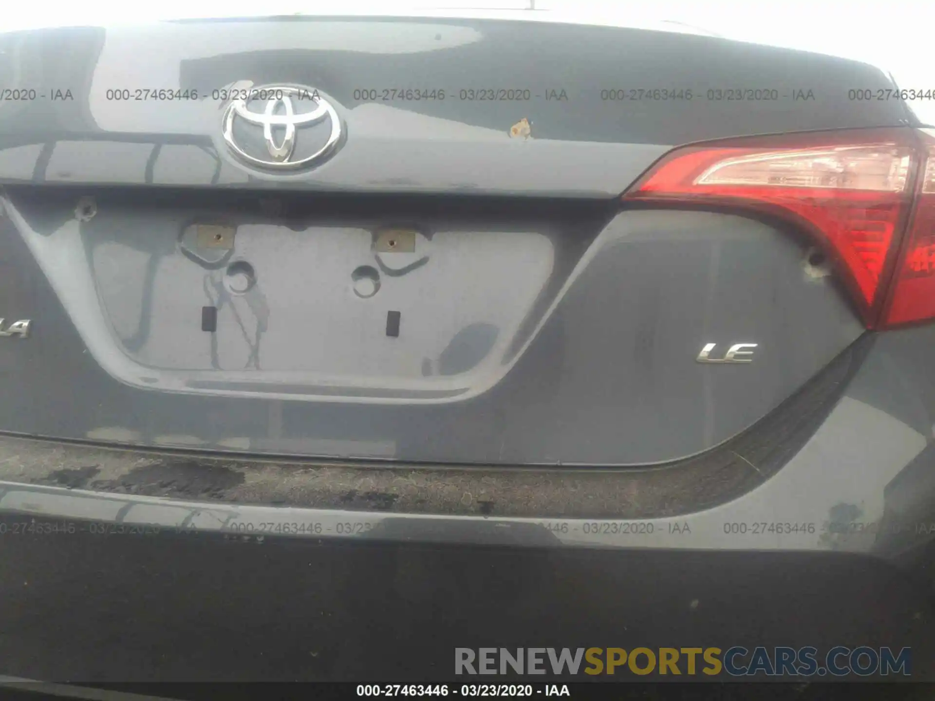 6 Photograph of a damaged car 2T1BURHE3KC190306 TOYOTA COROLLA 2019