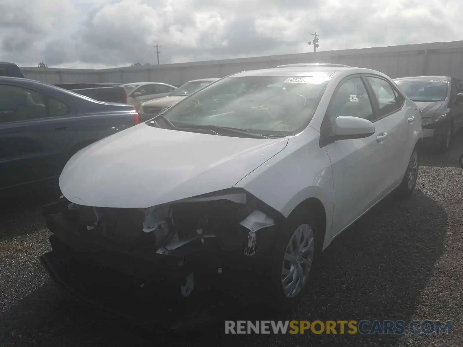 2 Photograph of a damaged car 2T1BURHE3KC190743 TOYOTA COROLLA 2019