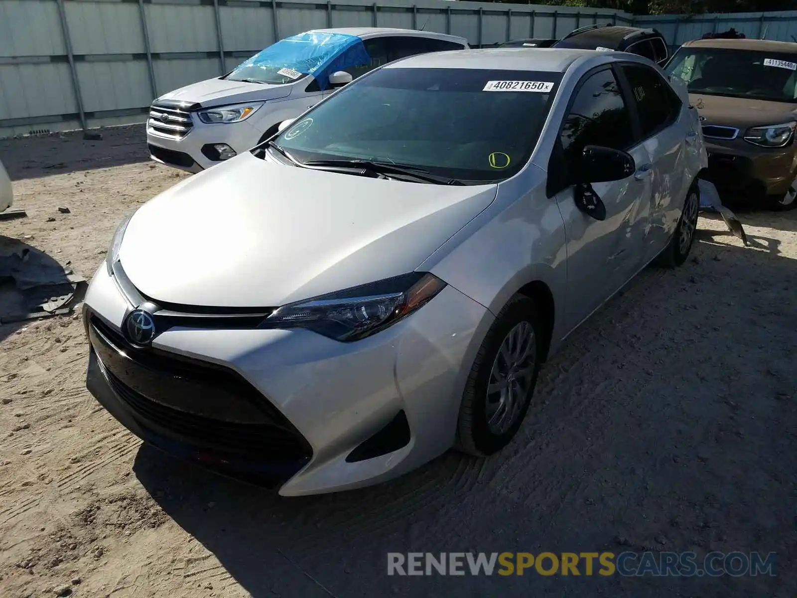 2 Photograph of a damaged car 2T1BURHE3KC191651 TOYOTA COROLLA 2019