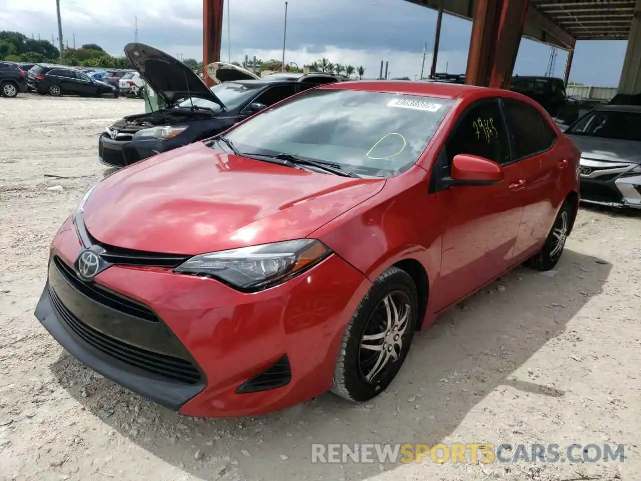 2 Photograph of a damaged car 2T1BURHE3KC191861 TOYOTA COROLLA 2019