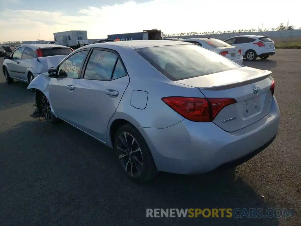 3 Photograph of a damaged car 2T1BURHE3KC191889 TOYOTA COROLLA 2019