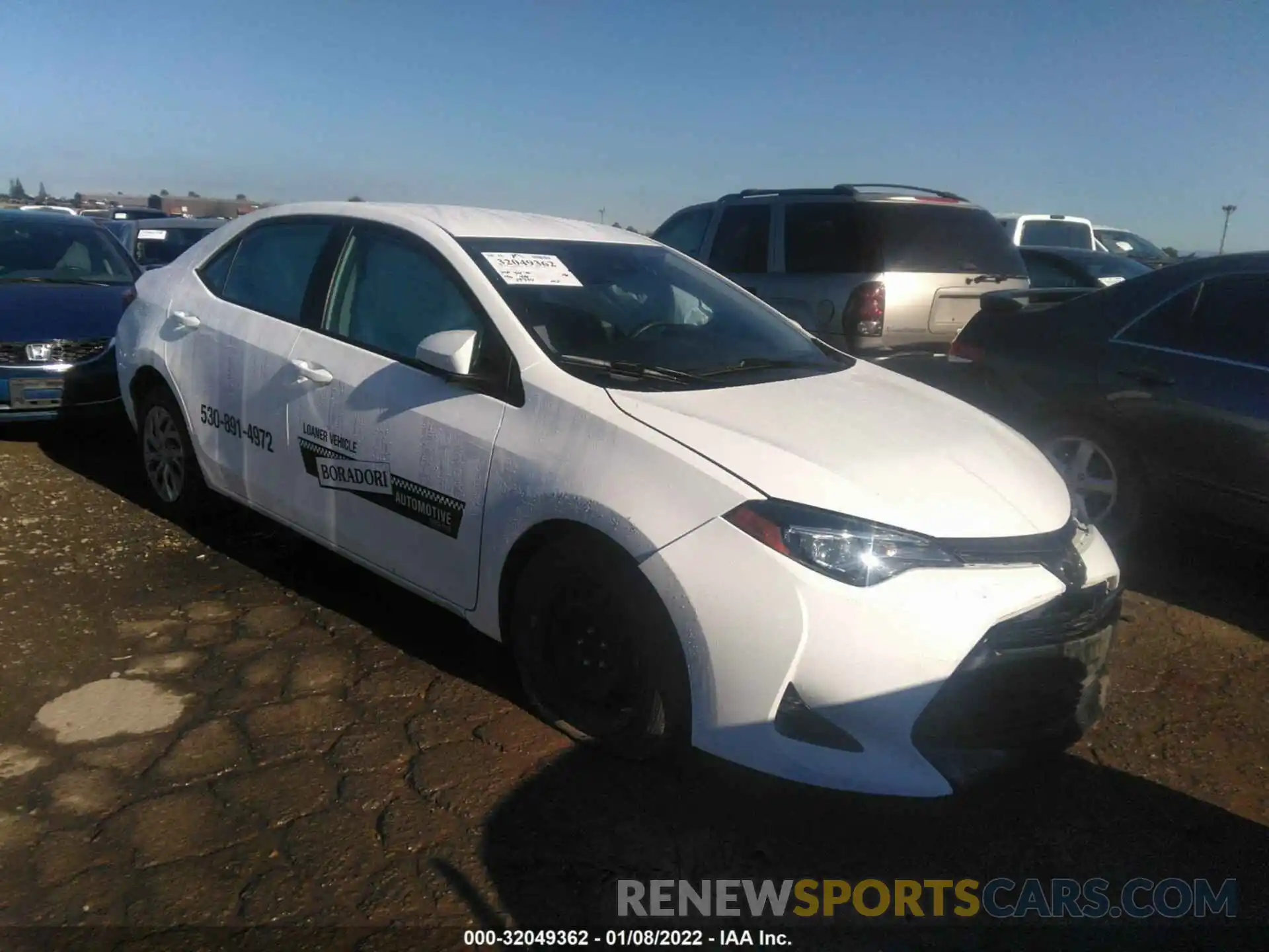 1 Photograph of a damaged car 2T1BURHE3KC192704 TOYOTA COROLLA 2019