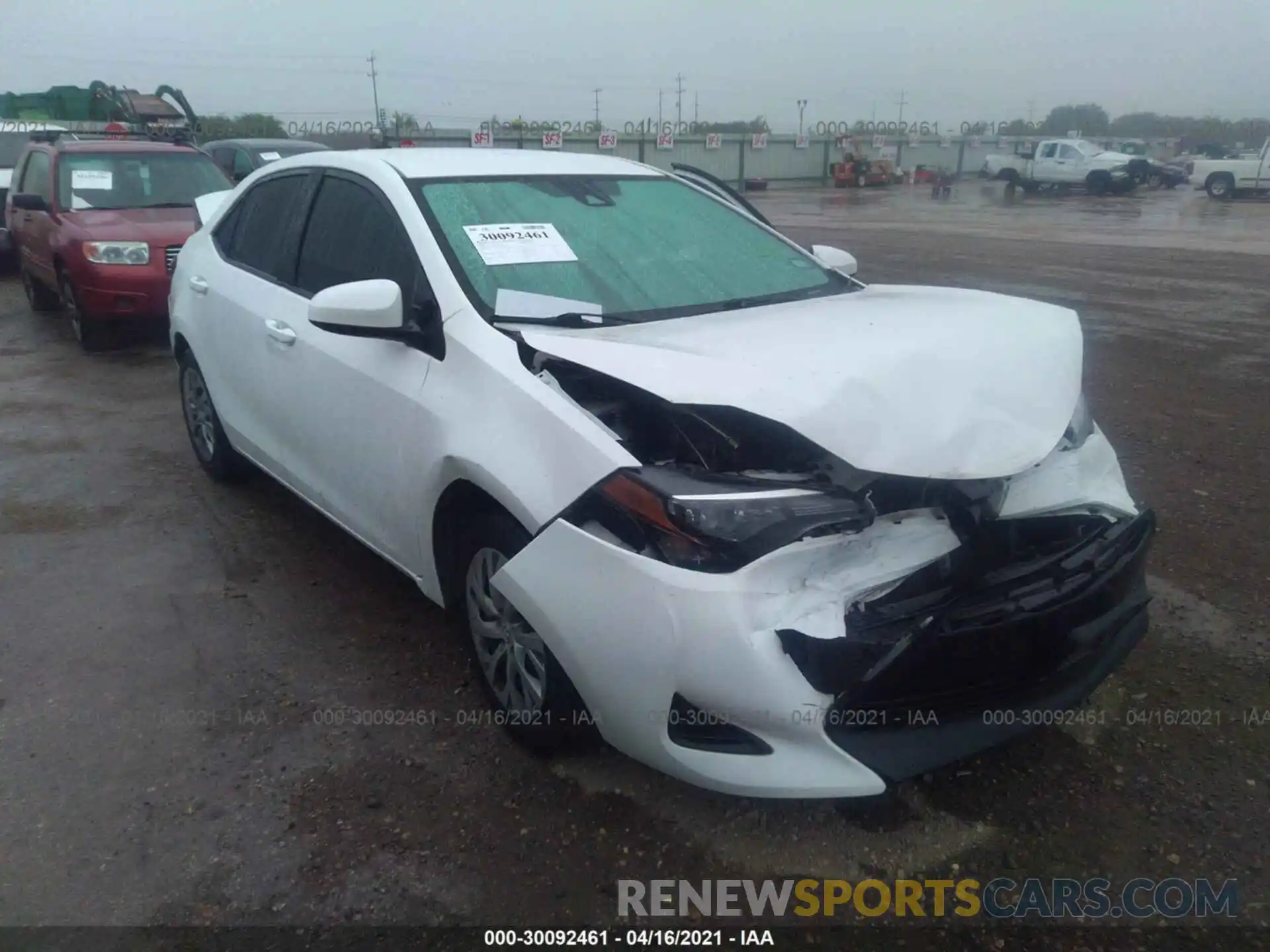 1 Photograph of a damaged car 2T1BURHE3KC193559 TOYOTA COROLLA 2019