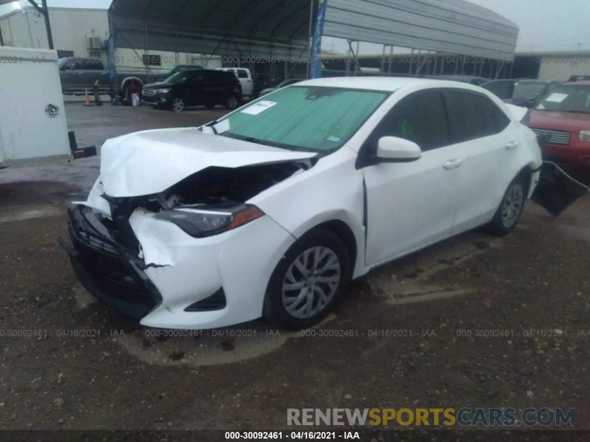 2 Photograph of a damaged car 2T1BURHE3KC193559 TOYOTA COROLLA 2019