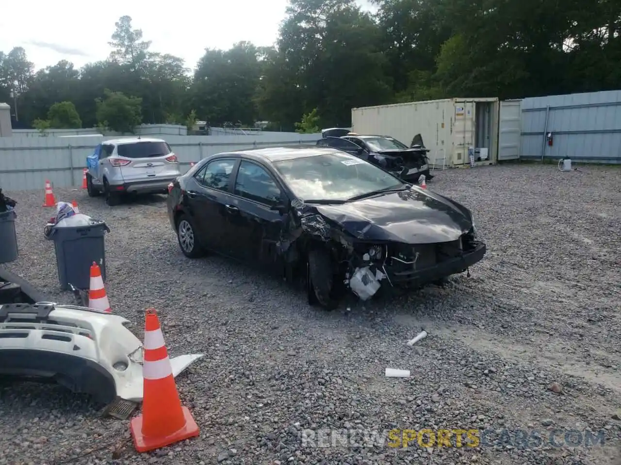 1 Photograph of a damaged car 2T1BURHE3KC194582 TOYOTA COROLLA 2019